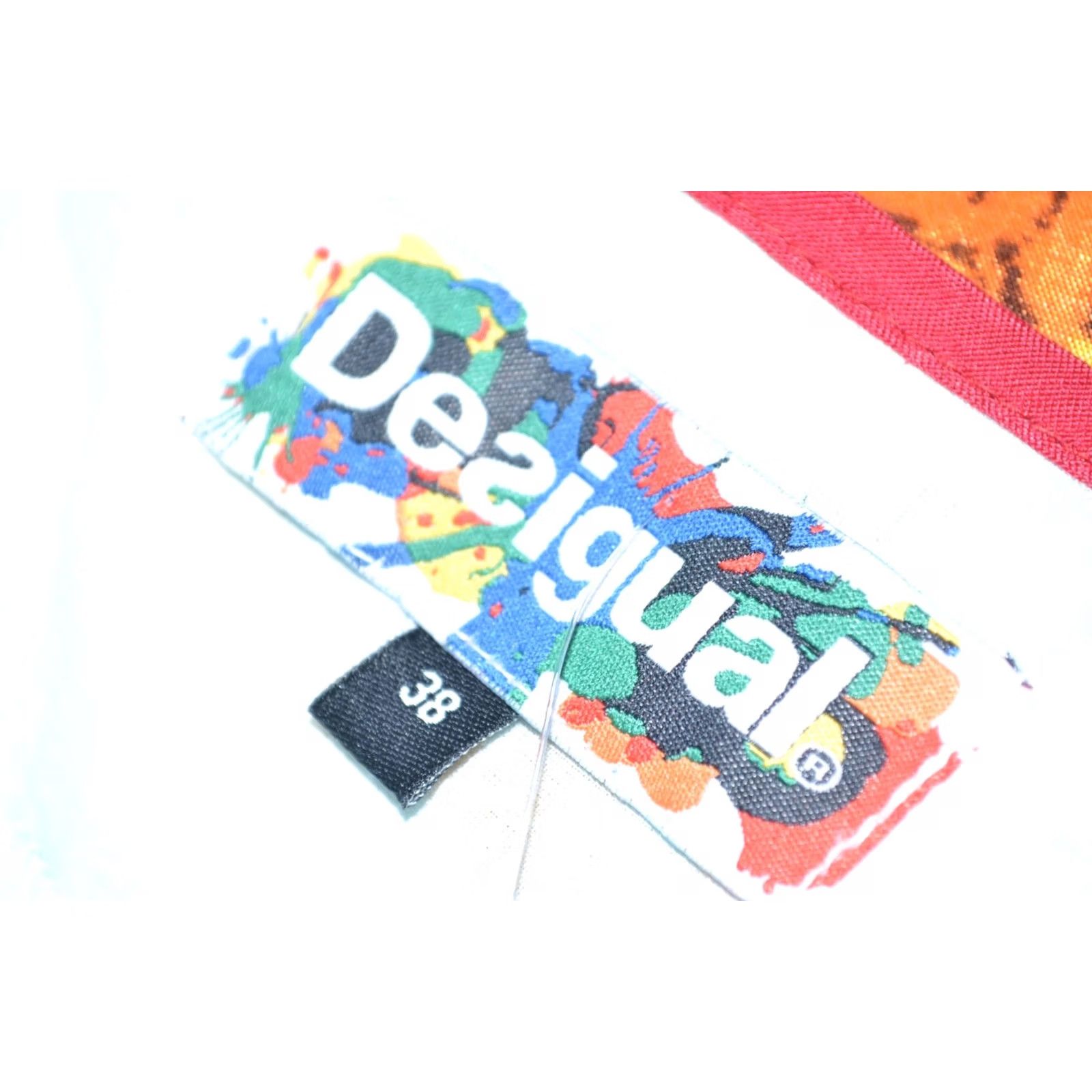 Desigual Desigual Womens A-Line Dress Sleeveless V-Neck Multicoloured Floral Regular 38 Lis Casual Party/Cocktail Travel Womens Size XS / US 0-2 / IT 36-38 - 5 Thumbnail