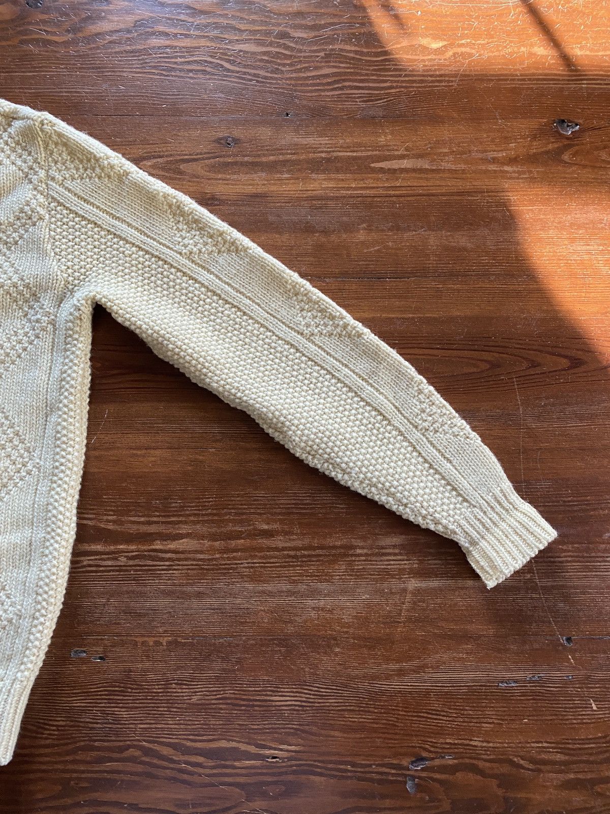 Vintage Vintage 60’s/70’s Cream Fisherman Knit Sweater Size US M / EU 48-50 / 2 - 13 Thumbnail
