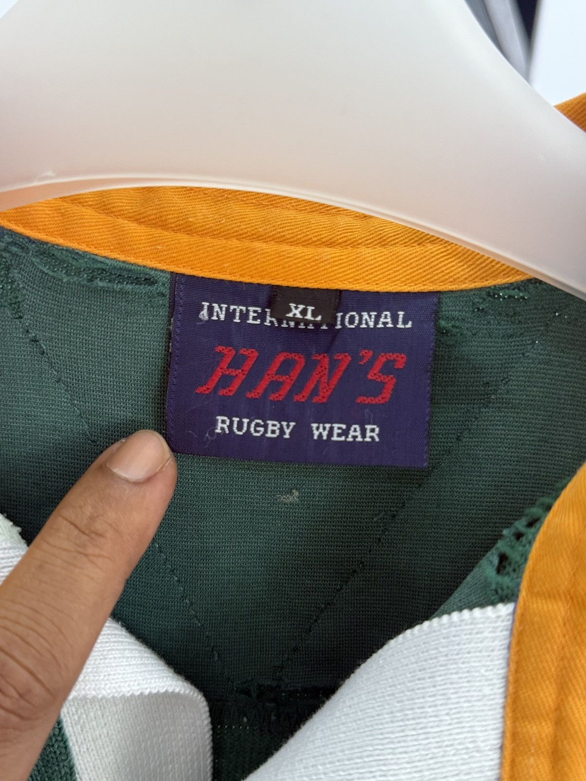 Vintage 🔥 Vintage 90's Han's Rugby Club Short sleeves Polo Shirt -XL Size US M / EU 48-50 / 2 - 11 Thumbnail