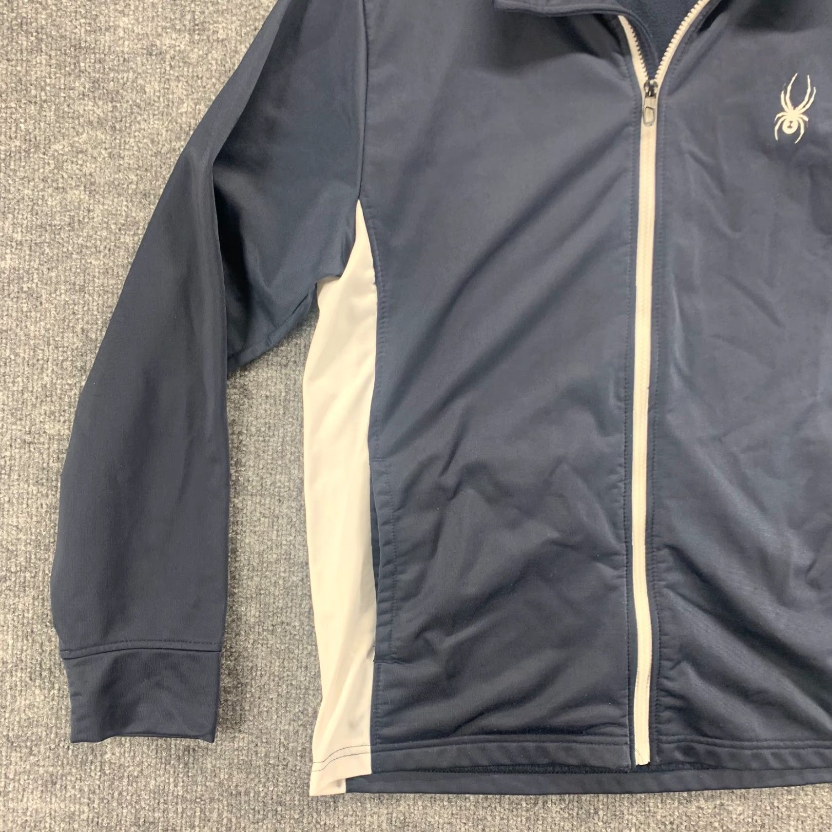 Spyder Spyder Jacket Mens Medium Blue Full Zip Track Active Polyester Pocket Athletic Size US M / EU 48-50 / 2 - 7 Thumbnail