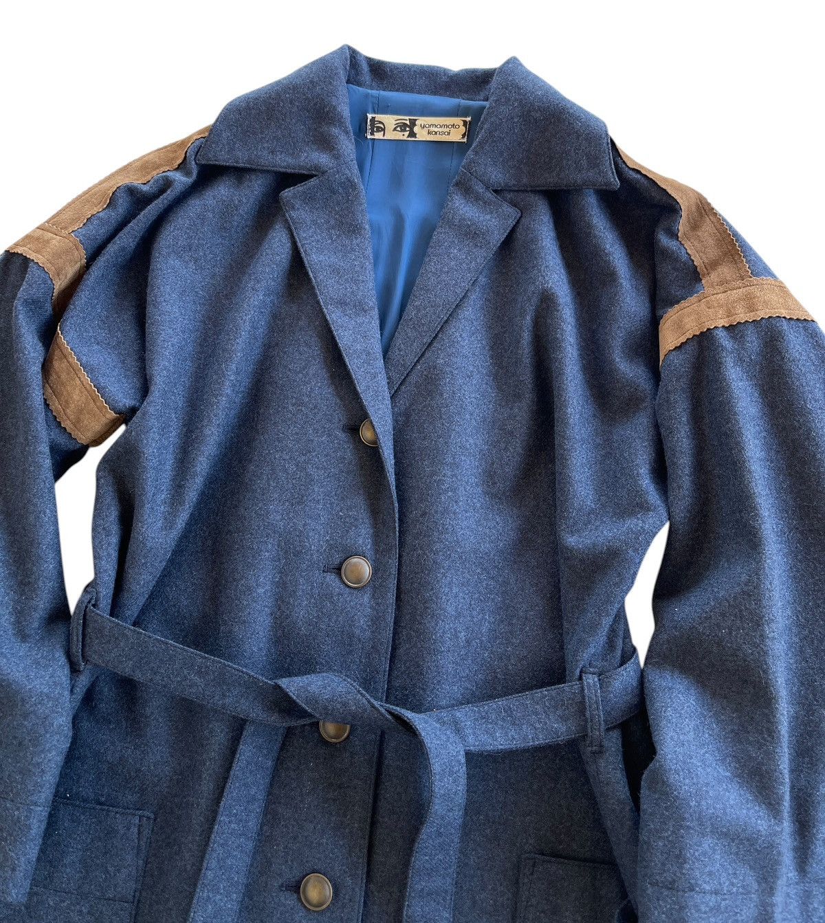 Kansai Yamamoto Kansai Yamamoto Belted Trench Coat Size M / US 6-8 / IT 42-44 - 4 Thumbnail