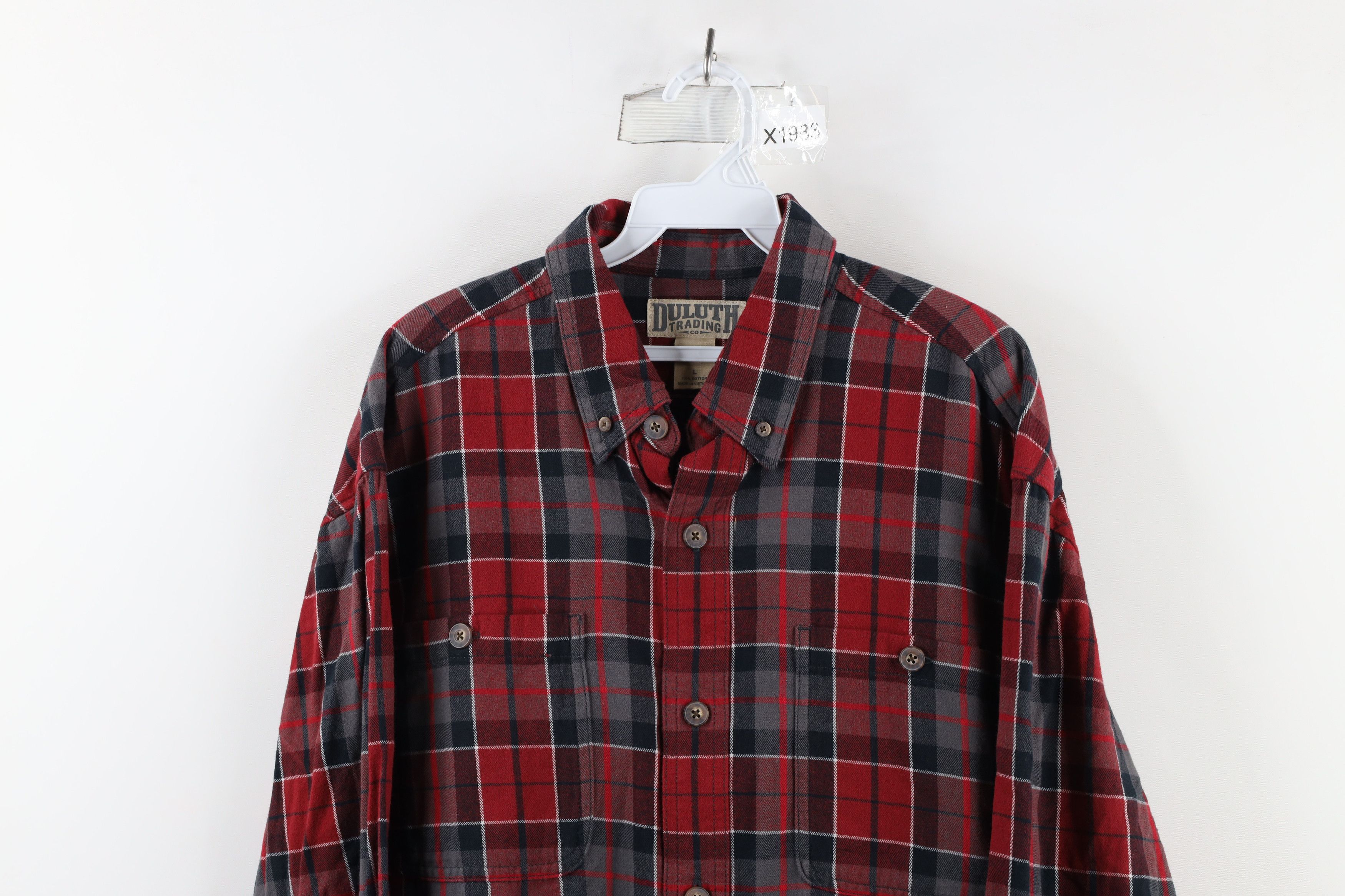 Duluth Trading Company × Vintage Duluth Trading Co Heavyweight Button Down Shirt Plaid Size US L / EU 52-54 / 3 - 2 Thumbnail