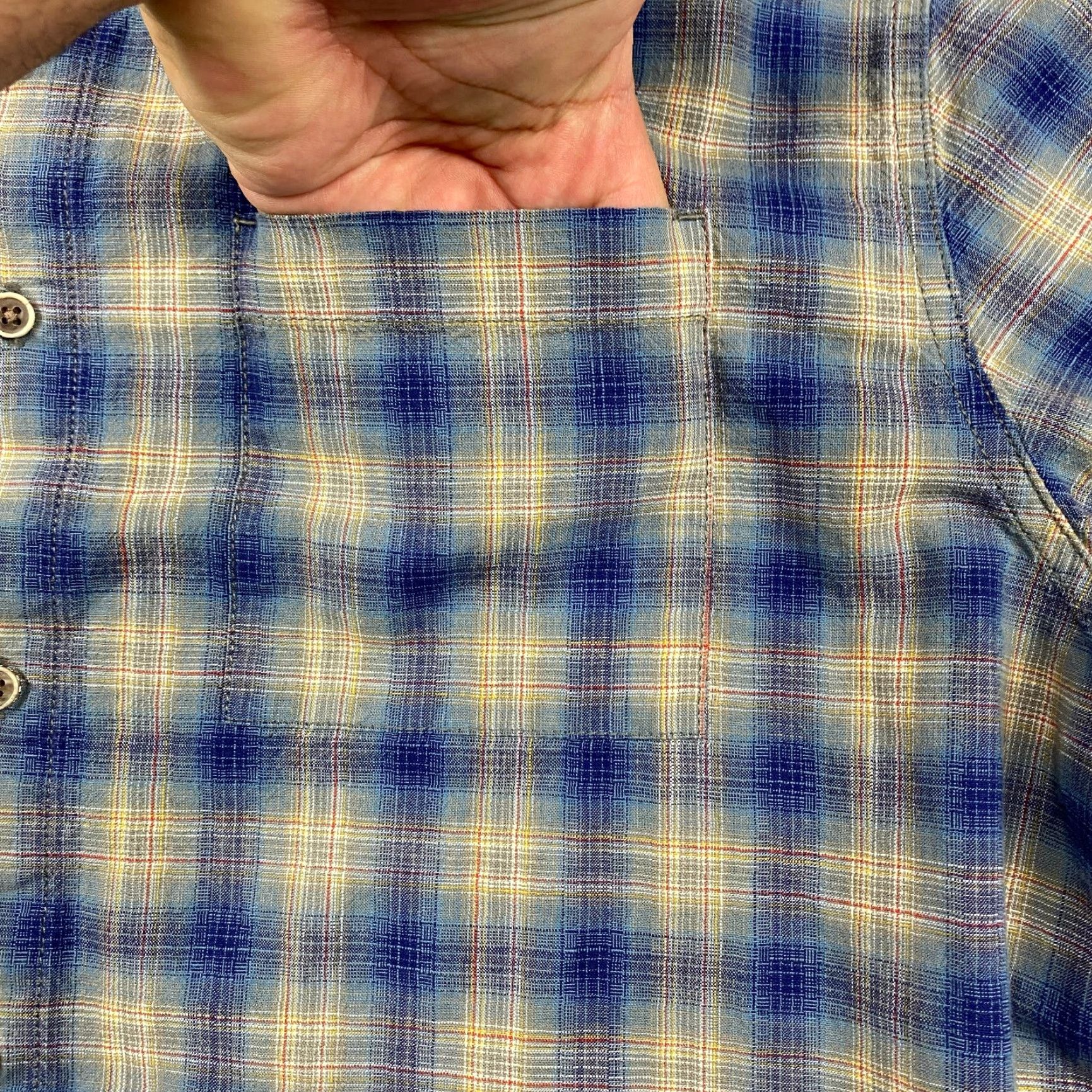 Carbon Carbon2Cobalt Shirt Mens Large L Multicolor Plaid Long Sleeve Button-Up Flannel Size US L / EU 52-54 / 3 - 4 Thumbnail