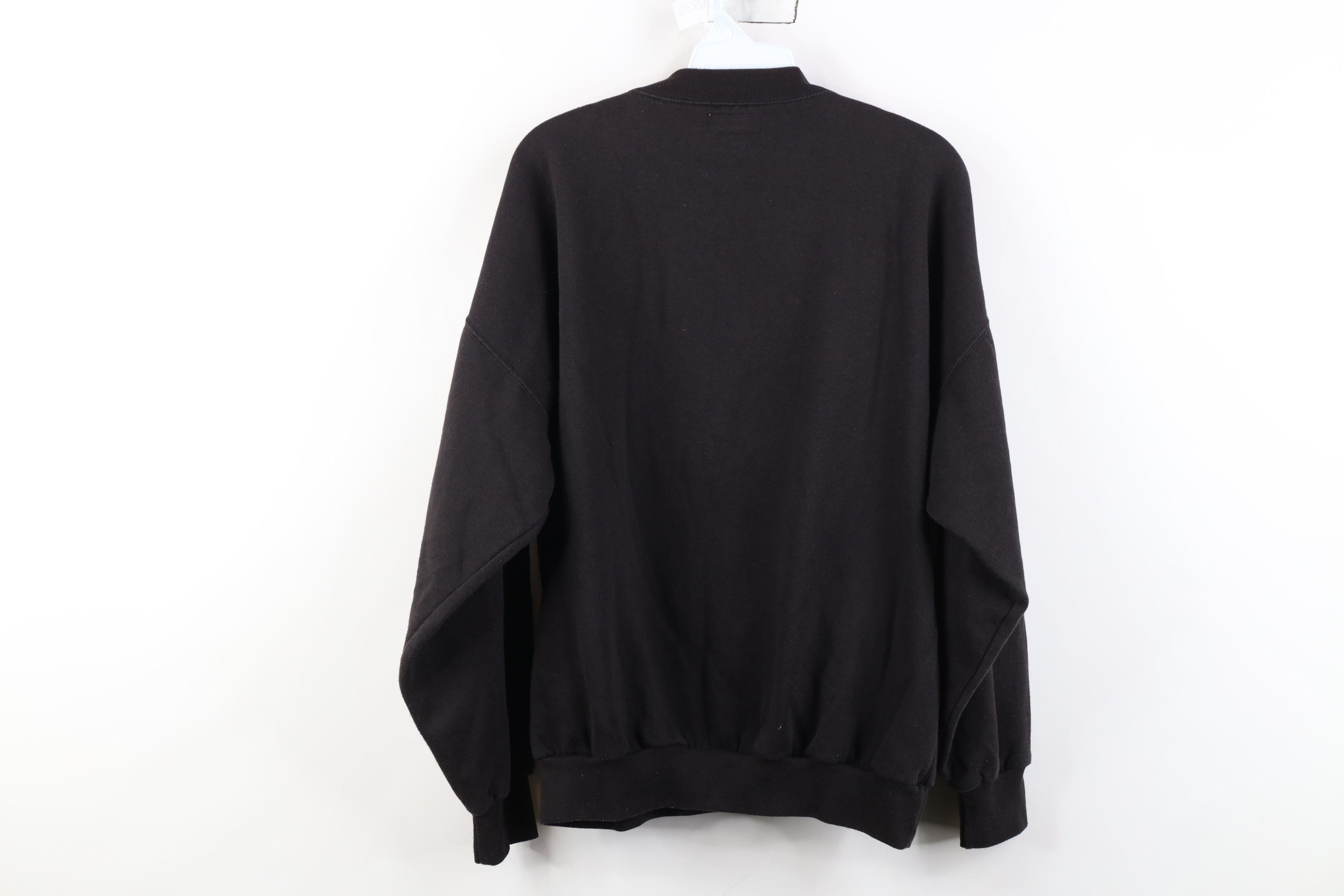 Reebok Vintage 90s Reebok Basketball Boxy Fit Sweatshirt Black Size US L / EU 52-54 / 3 - 9 Thumbnail