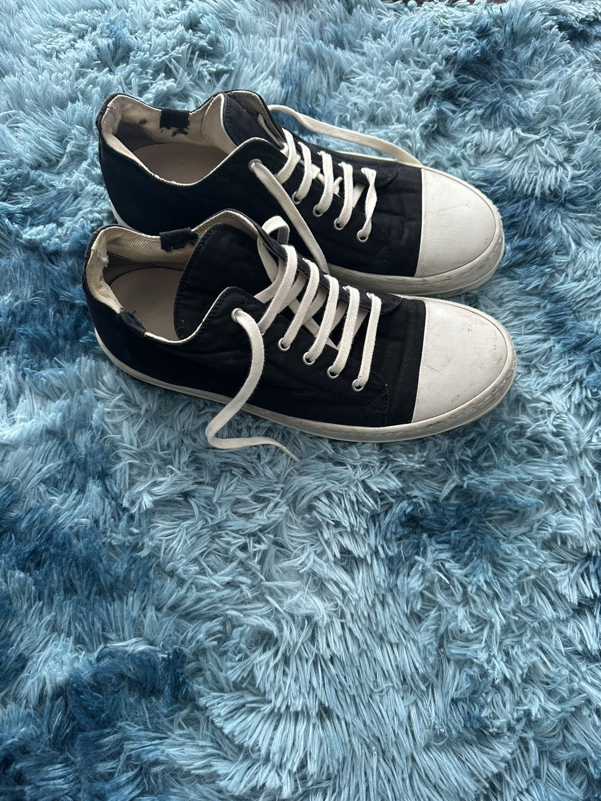 Rick Owens Drkshdw Rick Owens DRKSHDW ramones low top Size US 10 / EU 43 - 5 Thumbnail