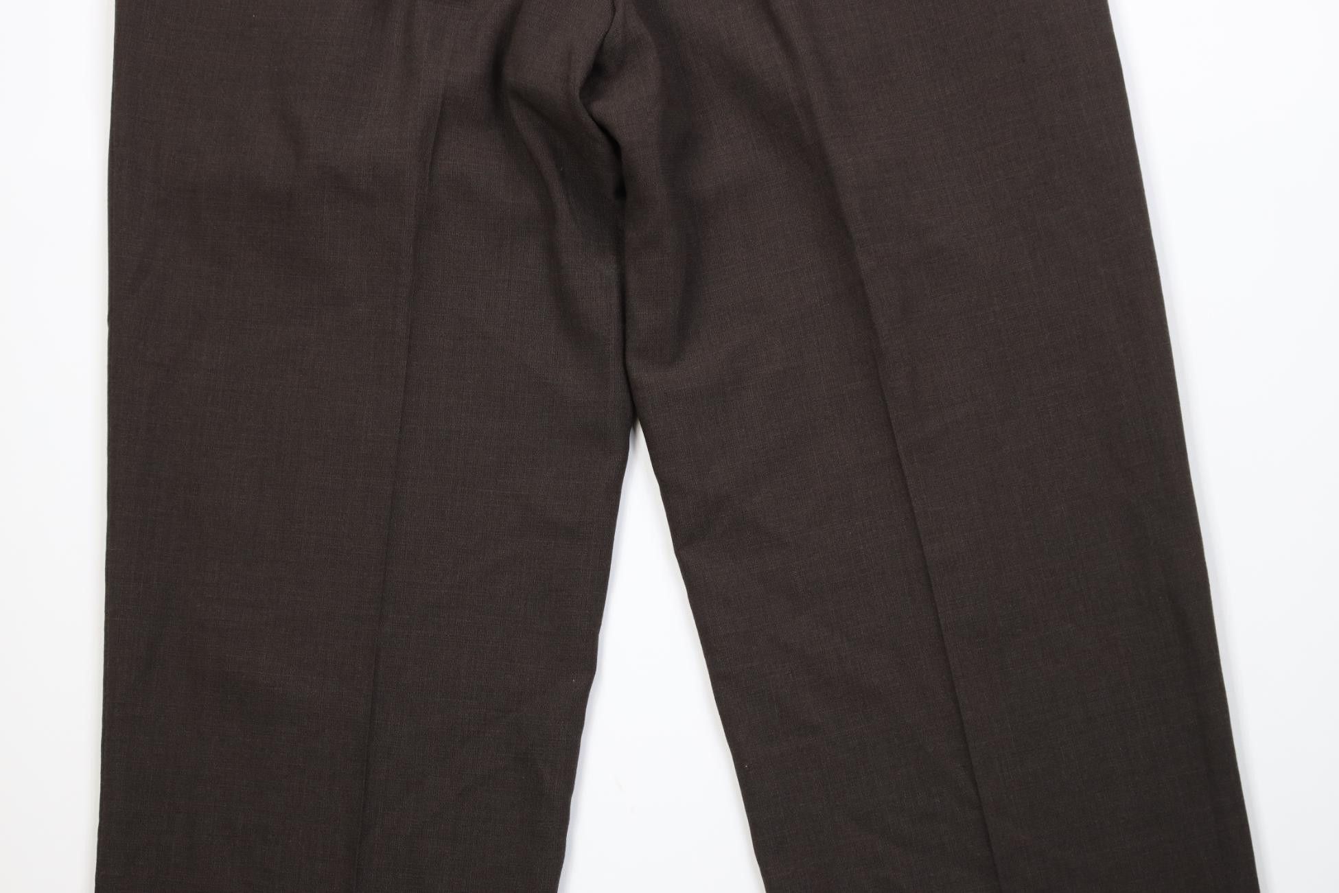 Vintage Vintage 90s Streetwear Pleated Wide Leg Chino Pants Brown Size US 38 / EU 54 - 13 Thumbnail
