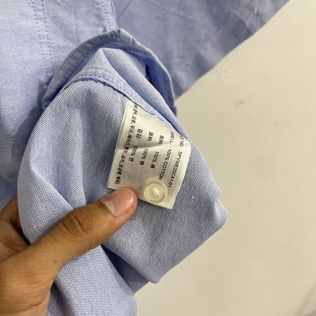 Japanese Brand Spao Soft Blue Basic Button Up Shirt Size US S / EU 44-46 / 1 - 5 Thumbnail