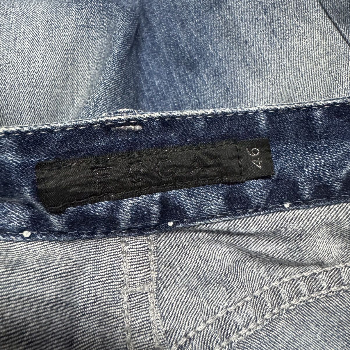 GOSTAR DE FUGA Gostar De Fuga Reconstruct Denim Skinny Jeans Size US 33 - 20 Thumbnail