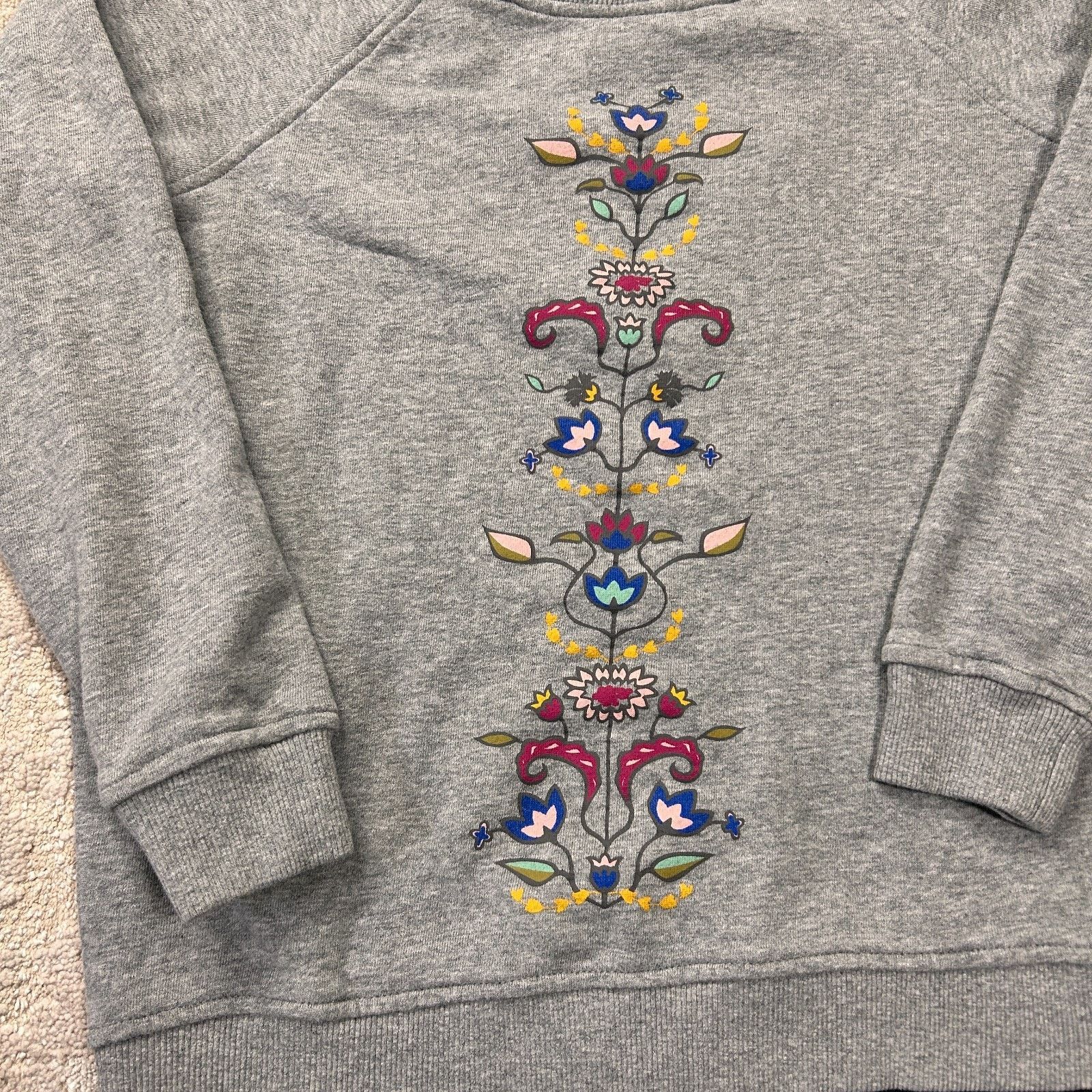 Pendleton Pendleton Sweatshirt Womens Small Gray Floral Raglan Sleeve Size S / US 4 / IT 40 - 2 Thumbnail