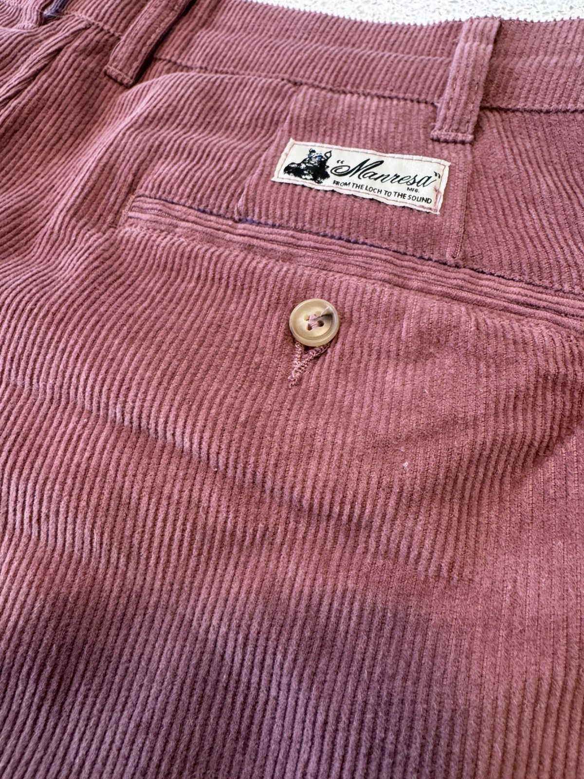 Manresa Manresa Pleated Corduroy Pants (Nantucket Red) Size US 34 / EU 50 - 5 Thumbnail
