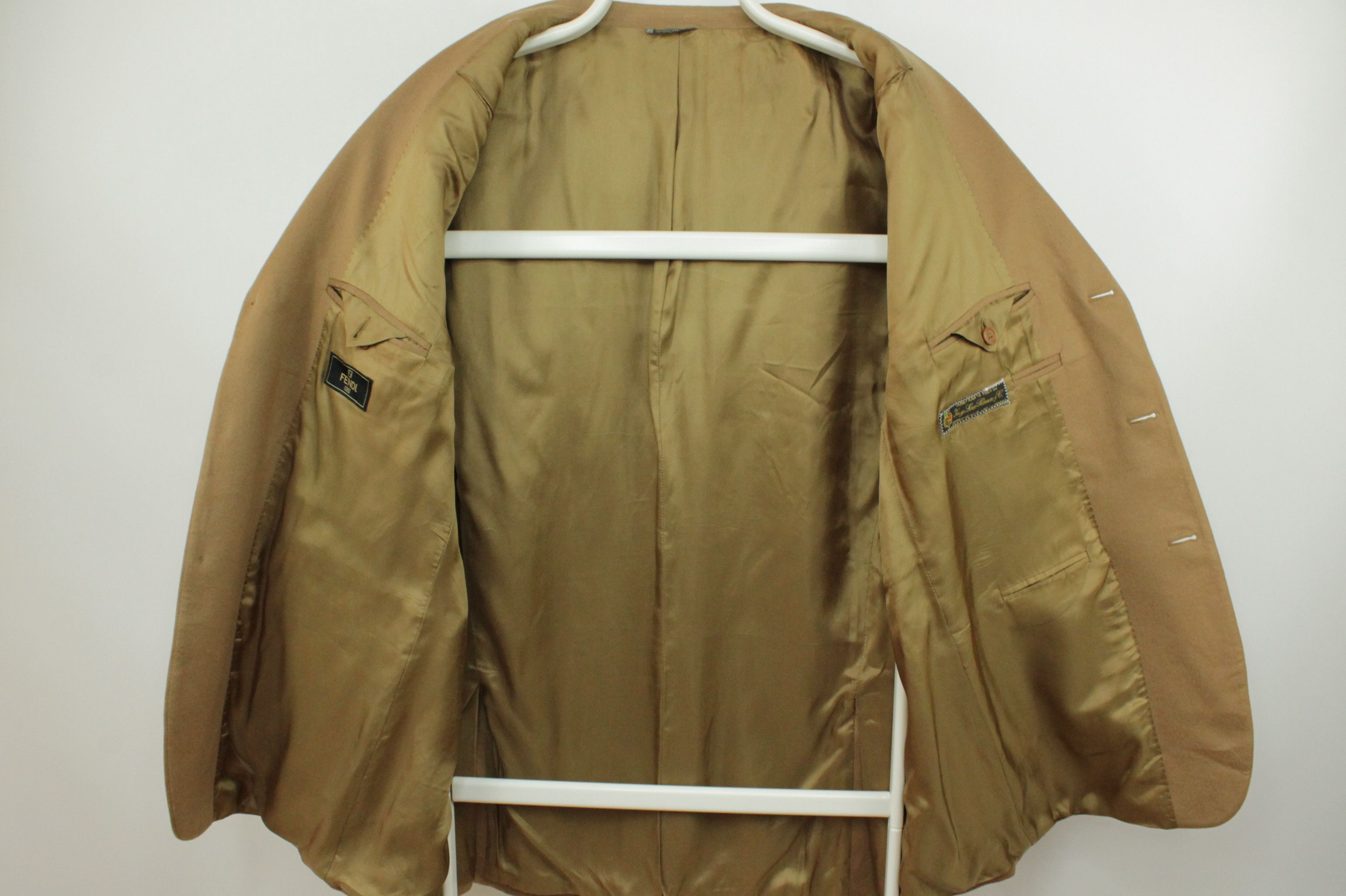 Fendi Vintage Fendi Loro Piana Camel Wool/Cashmere Blazer Jacket Size US XXL / EU 58 / 5 - 7 Thumbnail