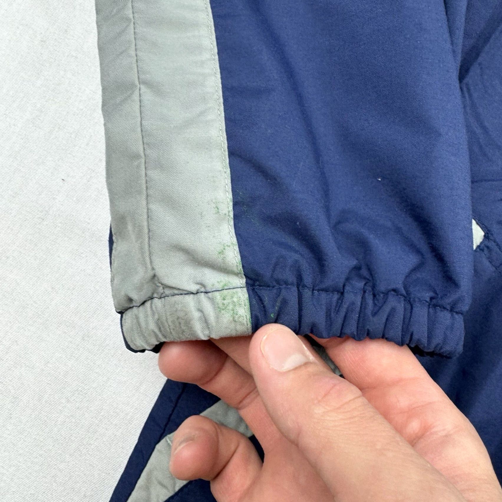Nike VINTAGE Nike Windbreaker Jacket Womens XL Blue 90s Y2K Collared Silver Tag Zip Size XL / US 12-14 / IT 48-50 - 5 Thumbnail