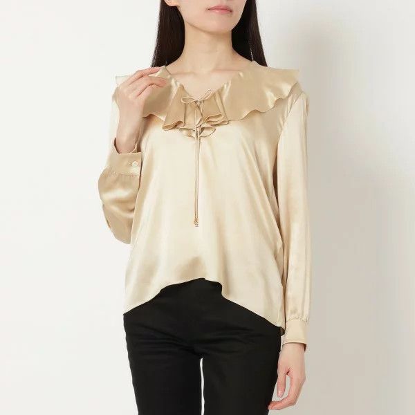 Celine o1y0725 Blouse in Sand Size S / US 4 / IT 40 - 1 Thumbnail