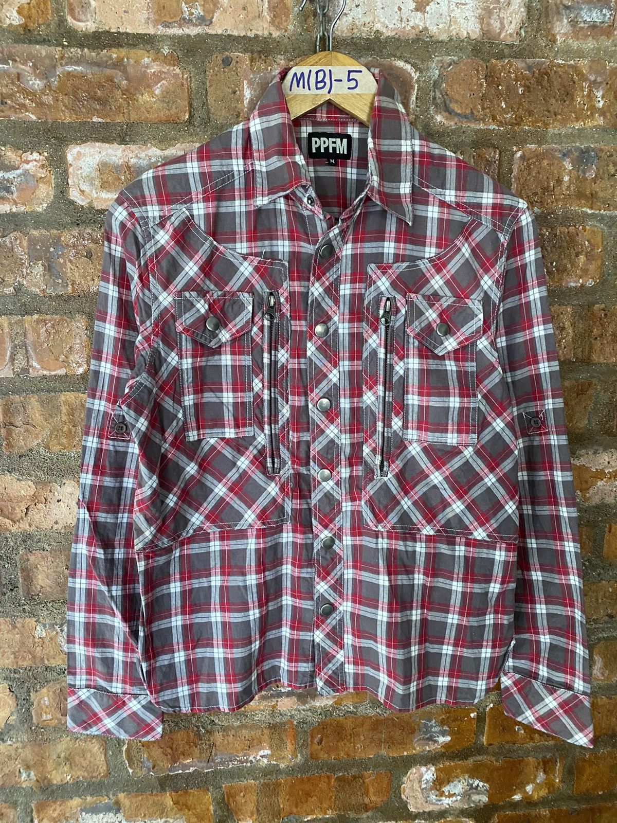 General Research × Japanese Brand × PPFM 2000s PPFM Multi pocket bondage shirt Size US S / EU 44-46 / 1 - 2 Thumbnail