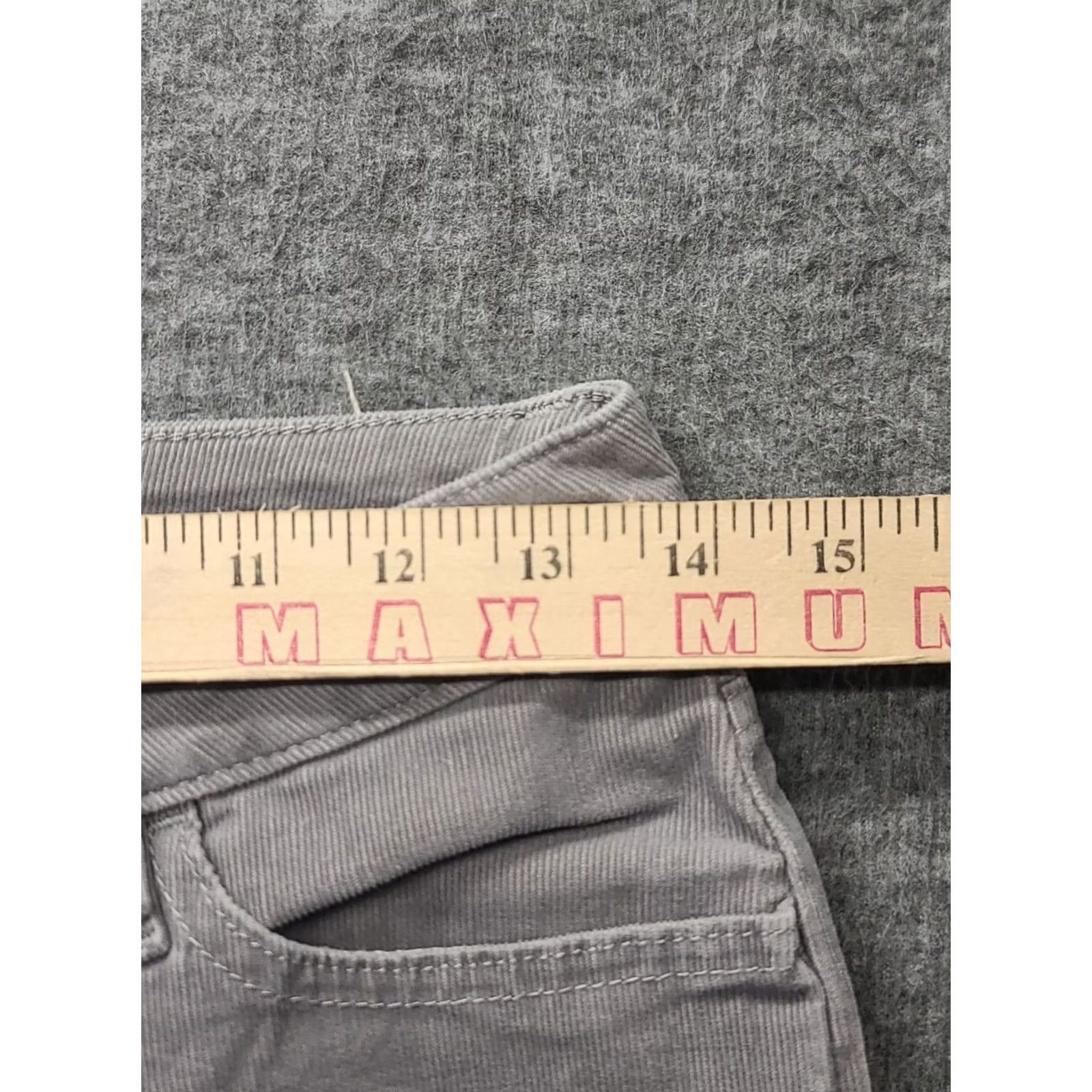 Pendleton Pendelton Pants Womens 4P 26x29 Slim Fit Tapered Leg Mid Rise Trousers Stretch Gray Cotton Spandex Flat Front Pockets Size 27" / US 4 / IT 40 - 3 Thumbnail