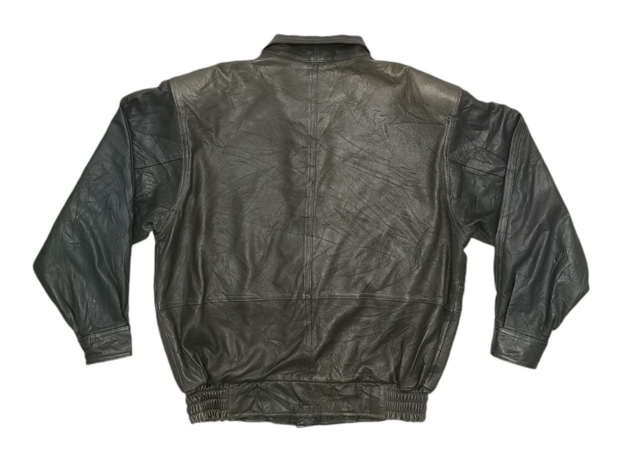 Japanese Brand Deerskin Leather Bomber Jacket Size US L / EU 52-54 / 3 - 3 Thumbnail