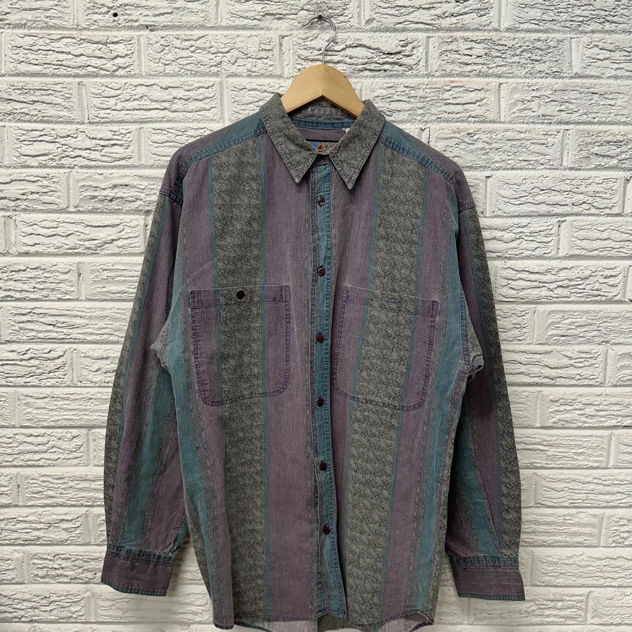 Vintage Vintage Blazer Button Down Brushpopper Collared Shirt XL Size US XL / EU 56 / 4 - 2 Thumbnail