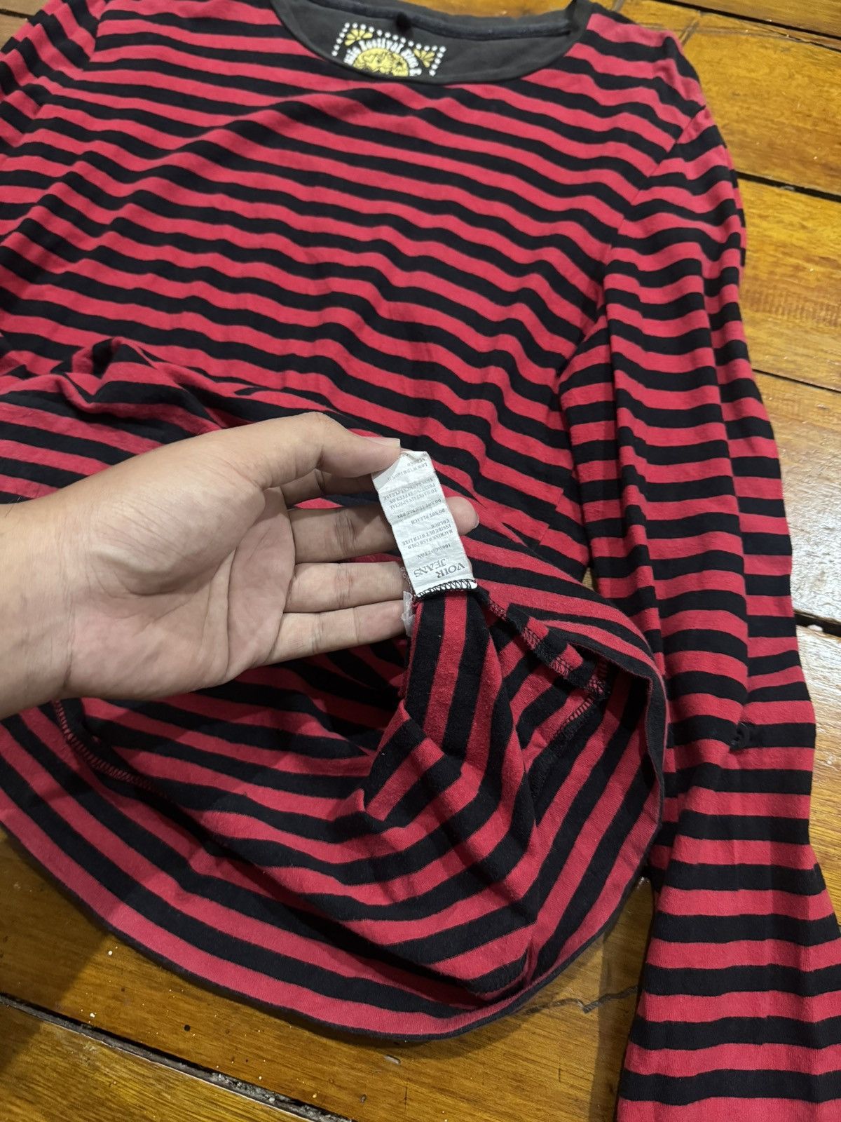 Hysteric Glamour Long Sleeve Stripe Japanese Voir Jeans Style Lgb ifsix Size US M / EU 48-50 / 2 - 5 Thumbnail