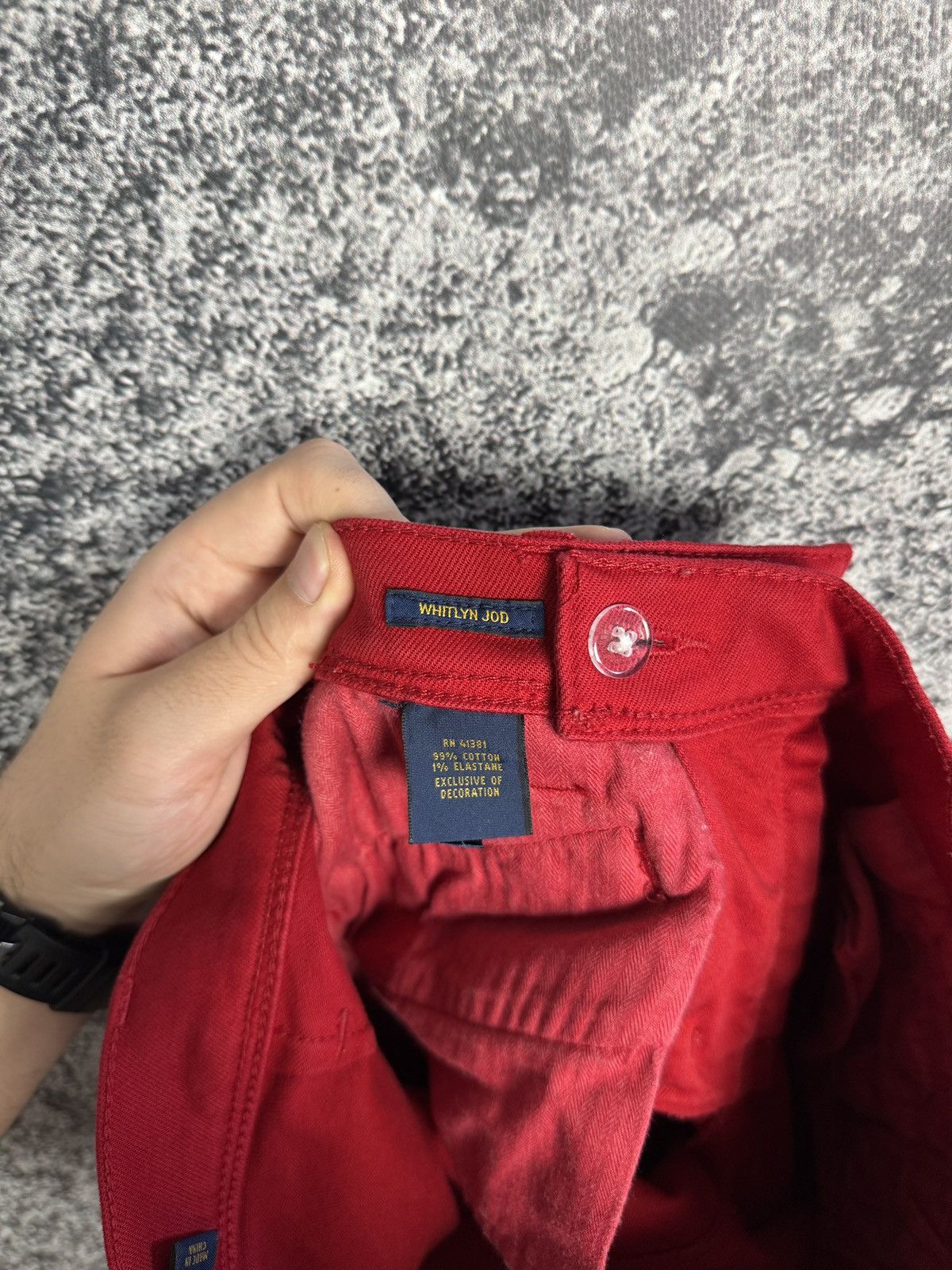 Polo Ralph Lauren × Ralph Lauren Polo Ralph Lauren Skinny Denim Red Pants Whitlyn Jod Size 28 Size 28" / US 6 / IT 42 - 9 Thumbnail