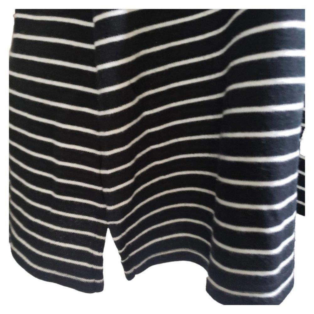 Designer CT880 Karen Scott Striped Black & White Sweater 1X Size XL / US 12-14 / IT 48-50 - 3 Thumbnail