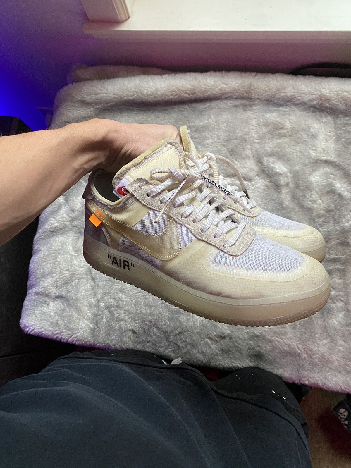 Nike × Off-White × Virgil Abloh Off White Nike Air Force 1 Size US 10 / EU 43 - 5 Thumbnail