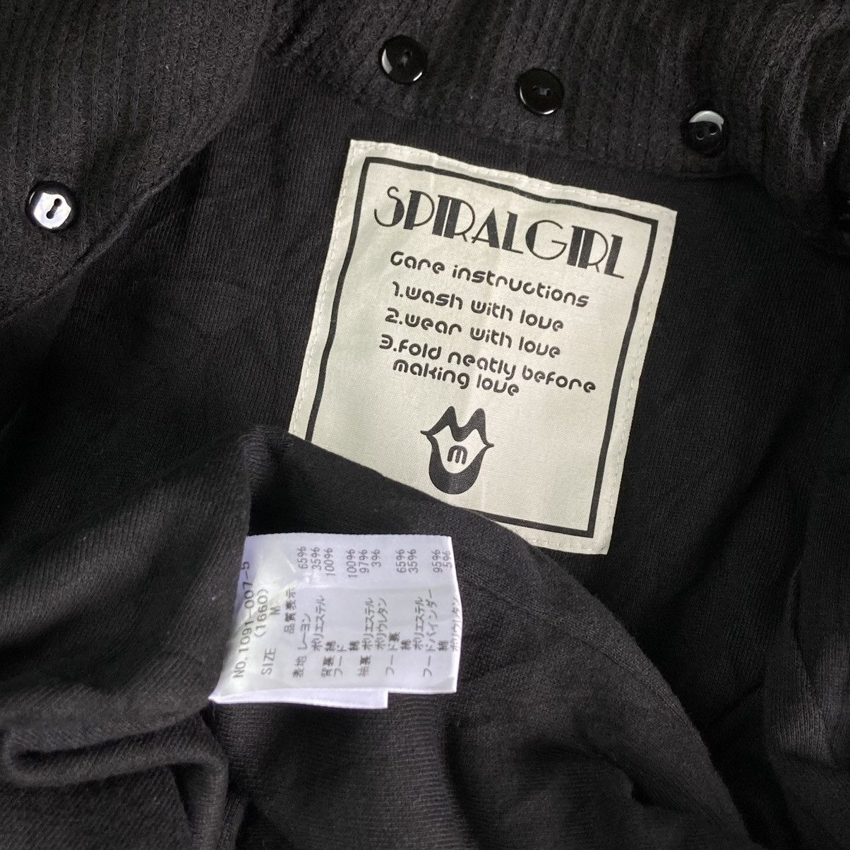 If Six Was Nine × Japanese Brand × Le Grande Bleu (L.G.B.) 🇯🇵 SPIRAL GIRL MULTIPOCKET PUNK GOTHIC HEAVY COAT JACKET Size M / US 6-8 / IT 42-44 - 8 Thumbnail