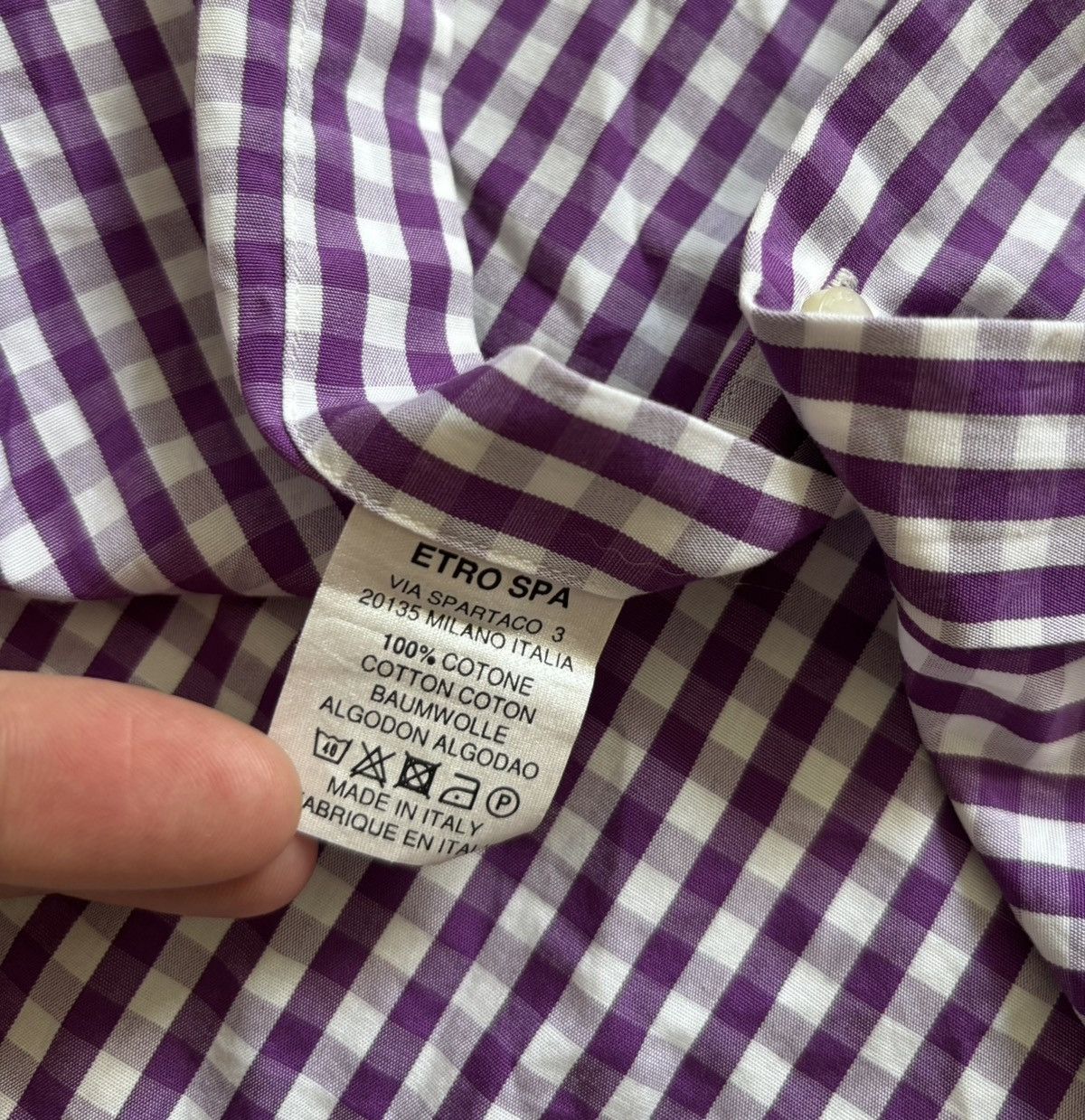 Etro Etro Italy Shirt Multicolour Cotton Size US M / EU 48-50 / 2 - 5 Thumbnail