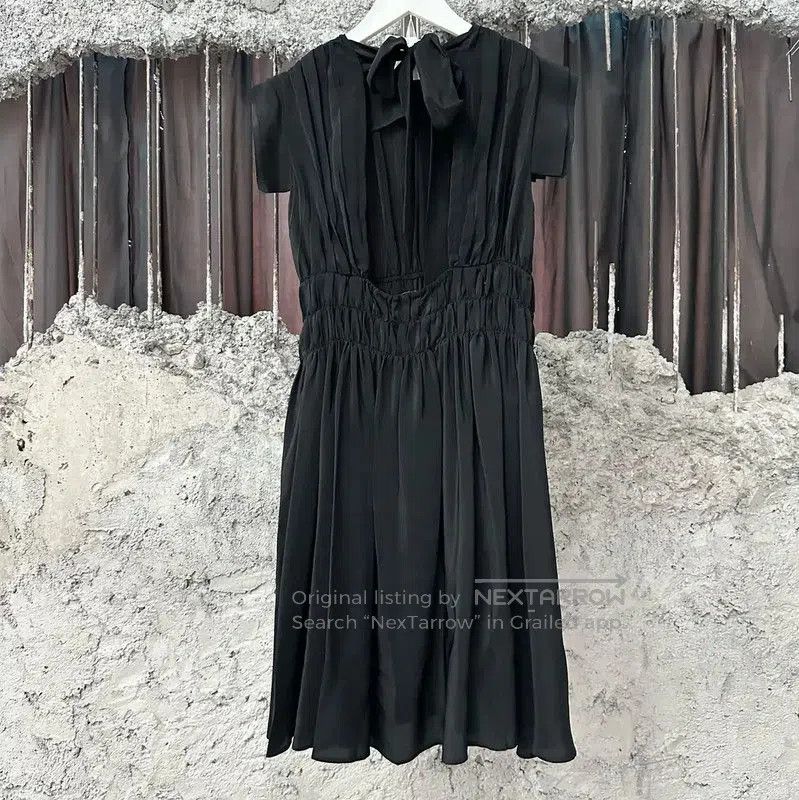 Miu Miu Miu Miu Summer Black Short Sleeve Dress . Size XXS / US 00 / IT 34 - 2 Thumbnail