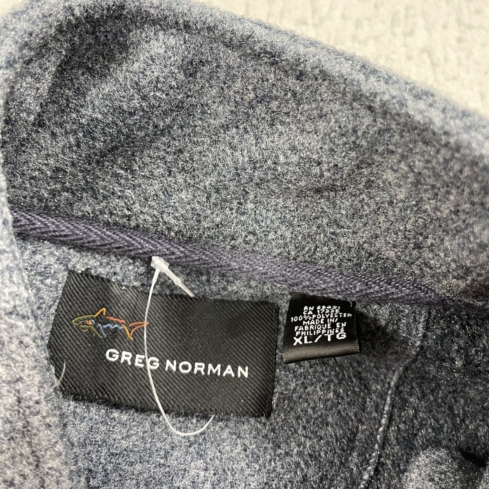 Vintage VINTAGE Greg Norman Golf Jacket Mens XL Gray Blue Fleece 1/4 Zip NWT Size US XL / EU 56 / 4 - 6 Thumbnail