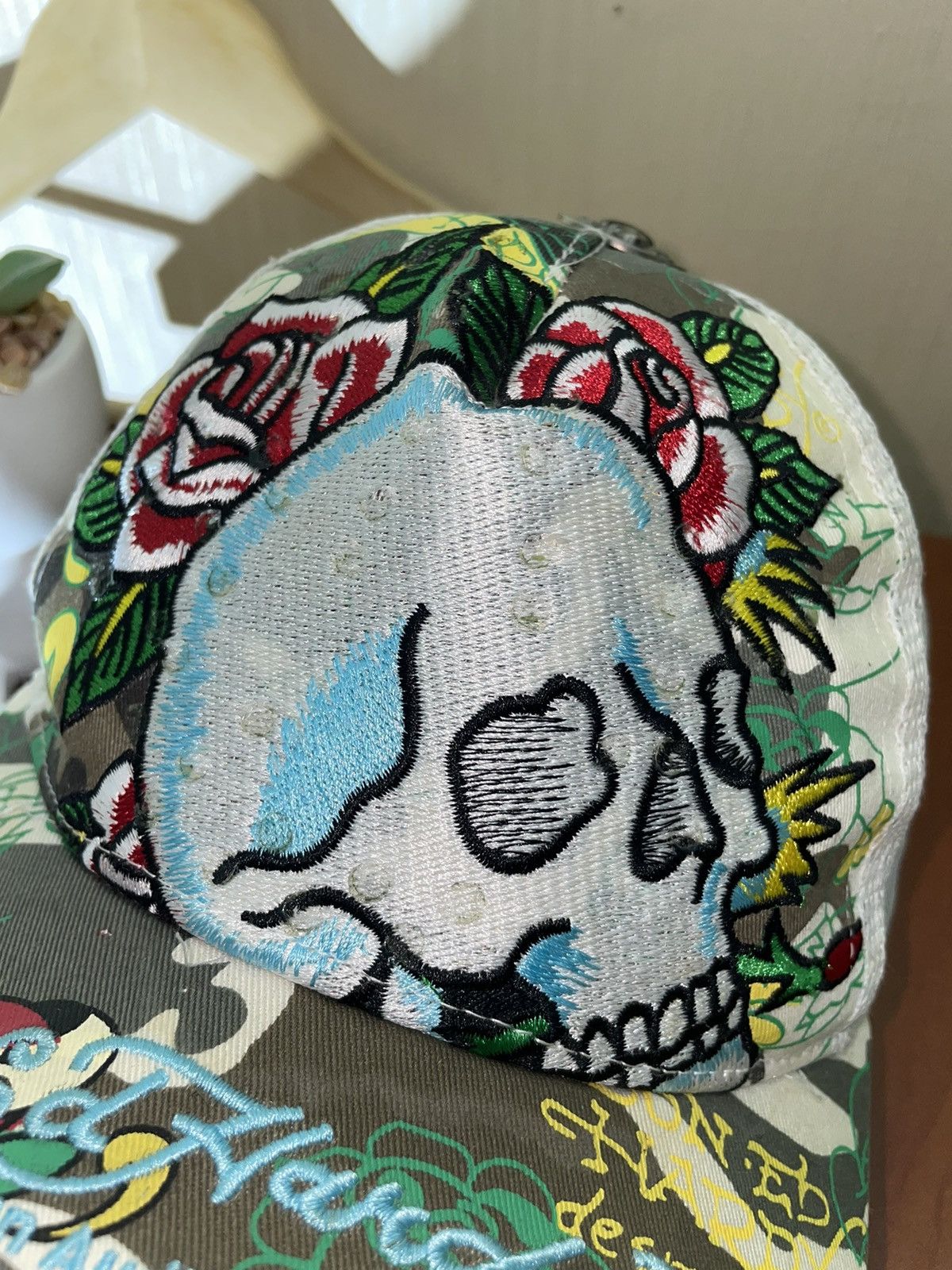 Ed Hardy × Japanese Brand × Vintage Ed hardy vintage Japanese cap 90s Size ONE SIZE - 4 Thumbnail