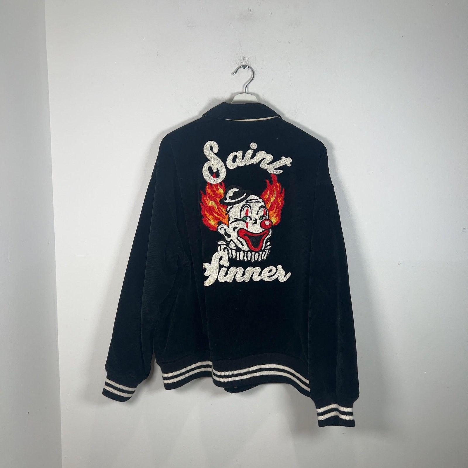 Saint Michael Saint Michael 'Sinner Circus' Corduroy Varsity Jacket Size US XL / EU 56 / 4 - 4 Thumbnail