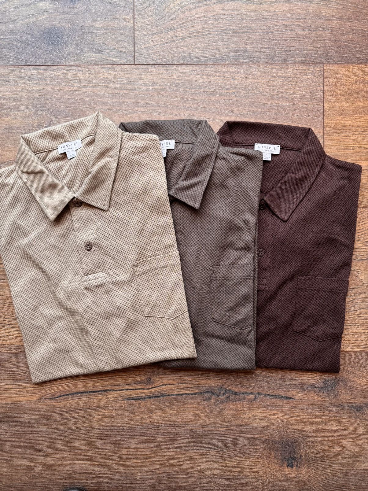 Sunspel Sunspel Riviera Polo - Size L - Bundle Size US L / EU 52-54 / 3 - 1 Thumbnail