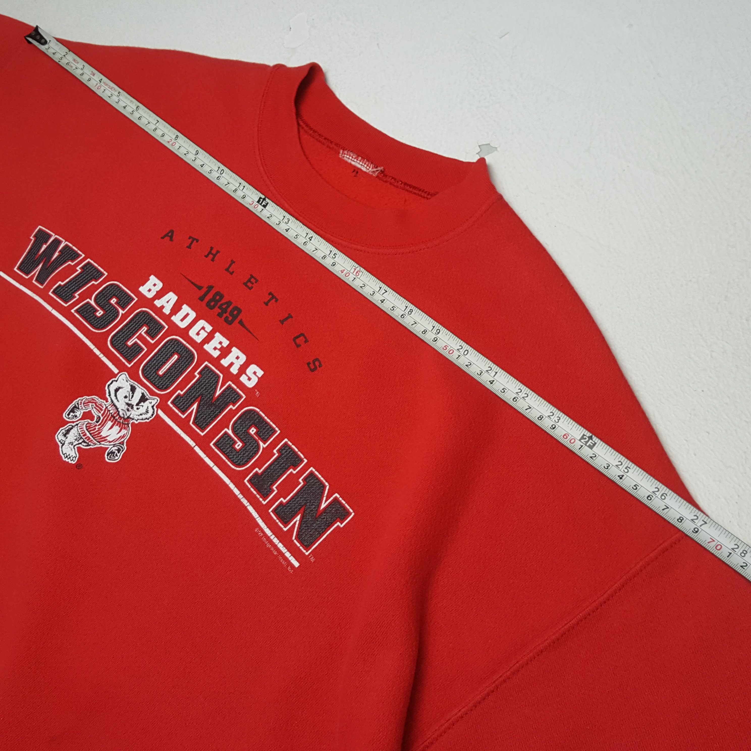 NFL × Vintage BADGERS WISCONSIN NFL Football Vintage Sweatshirt Size US XXL / EU 58 / 5 - 4 Thumbnail