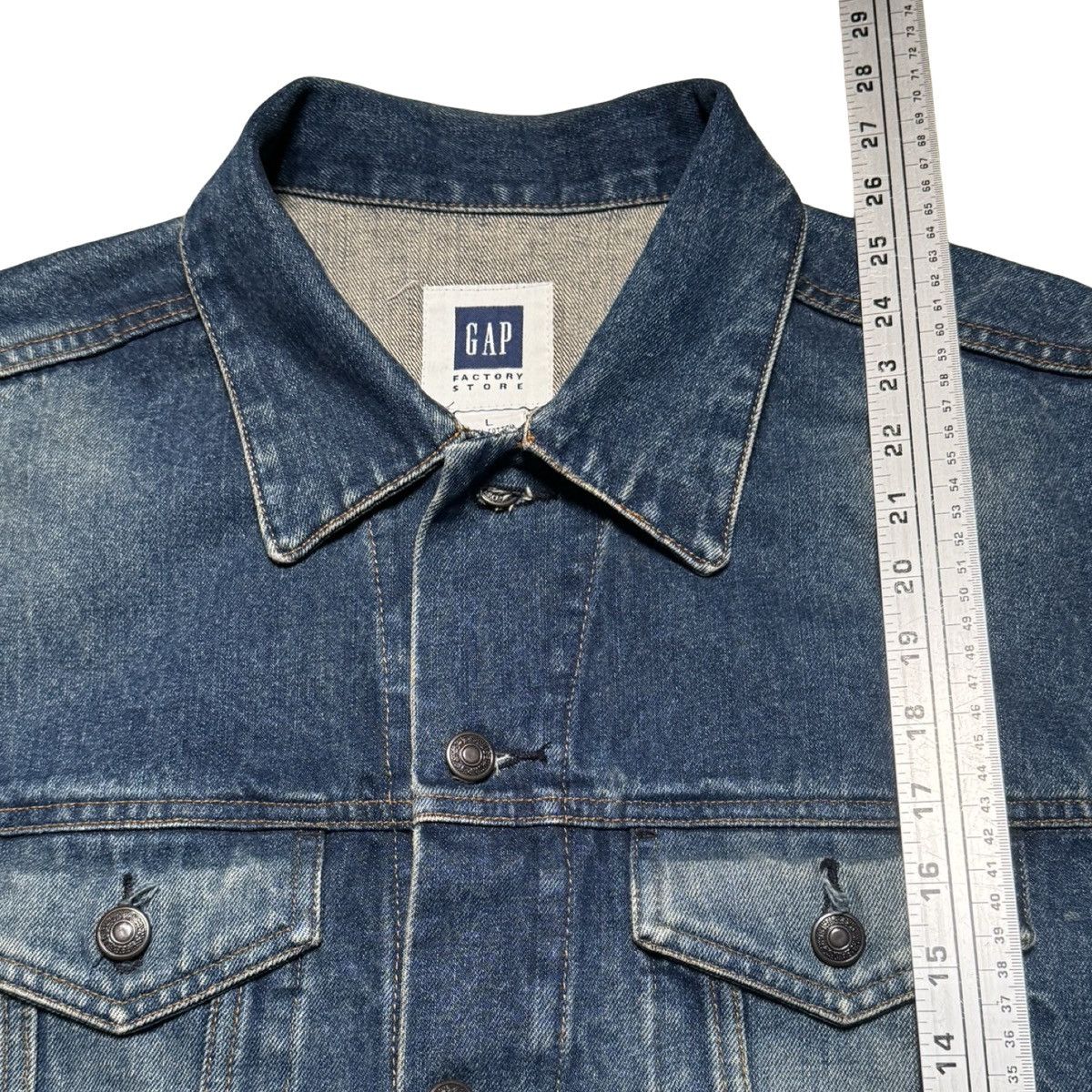 Gap Vintage Gap Denim Jacket Mens Large Blue Mid Wash Fade Size US L / EU 52-54 / 3 - 6 Thumbnail