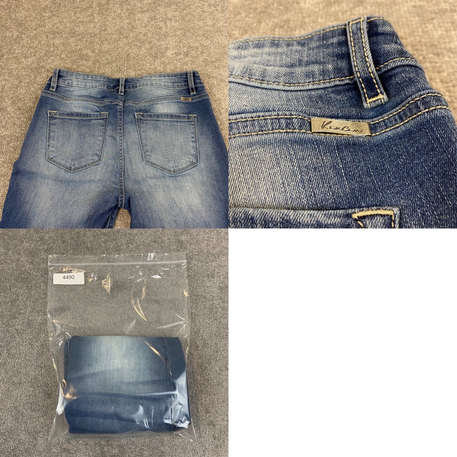 Vintage Kancan Jeans Ripped Mid Rise Frayed Raw Hem Distressed 28 Blue KC8274M Women Slim 5-Pocket Design Vintage No Size 28" / US 6 / IT 42 - 9 Thumbnail