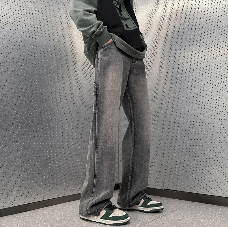 Designer × Japanese Brand × Jean Hombre Faded Tube Splicing Vintage Washed Cargo Jeans Size US 36 / EU 52 - 8 Thumbnail