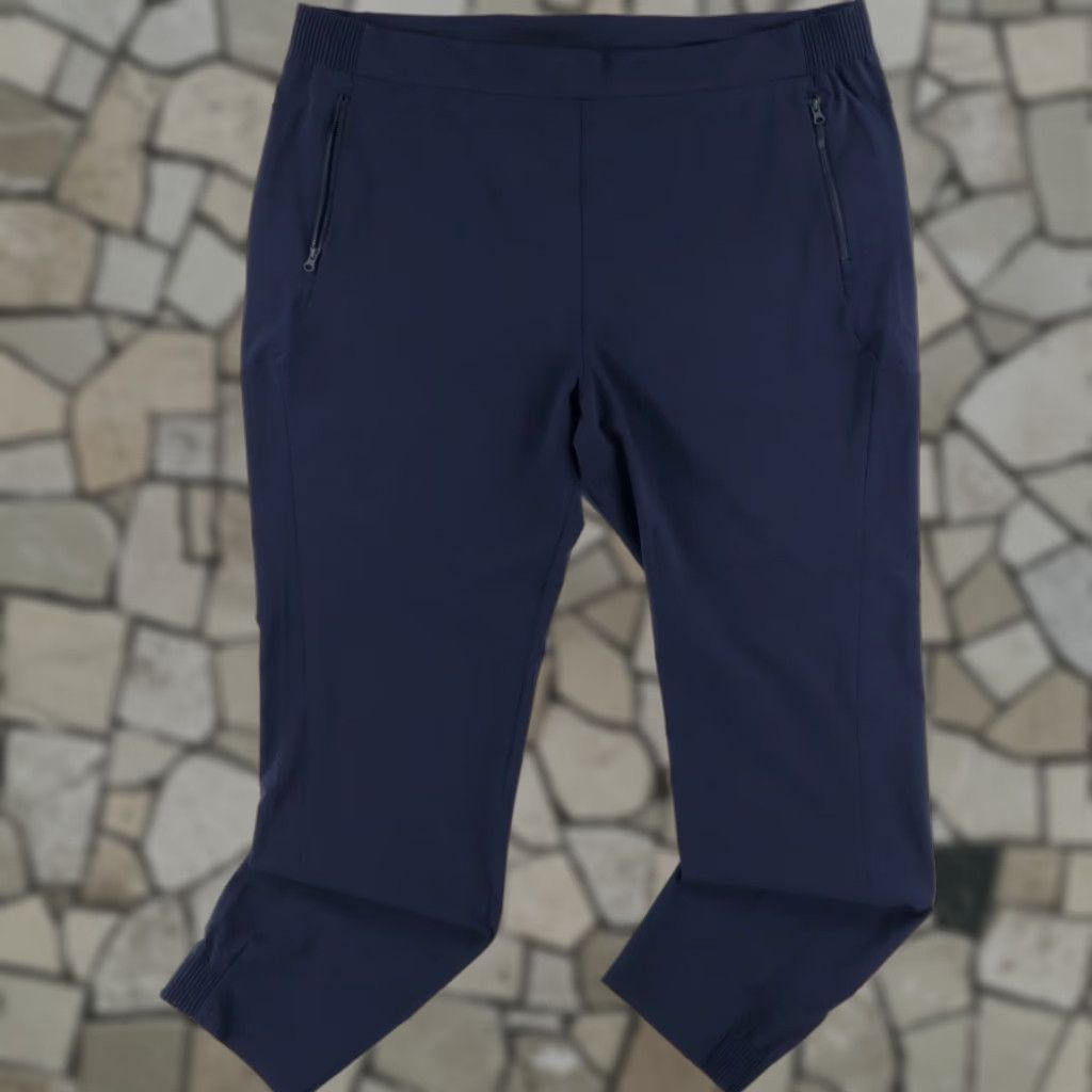 Vintage Columbia Men Navy PFG Long High Stretch Woven Jogger Pants 2XL Regular Inseam 31in Polyester Pants Size US 39 - 1 Thumbnail