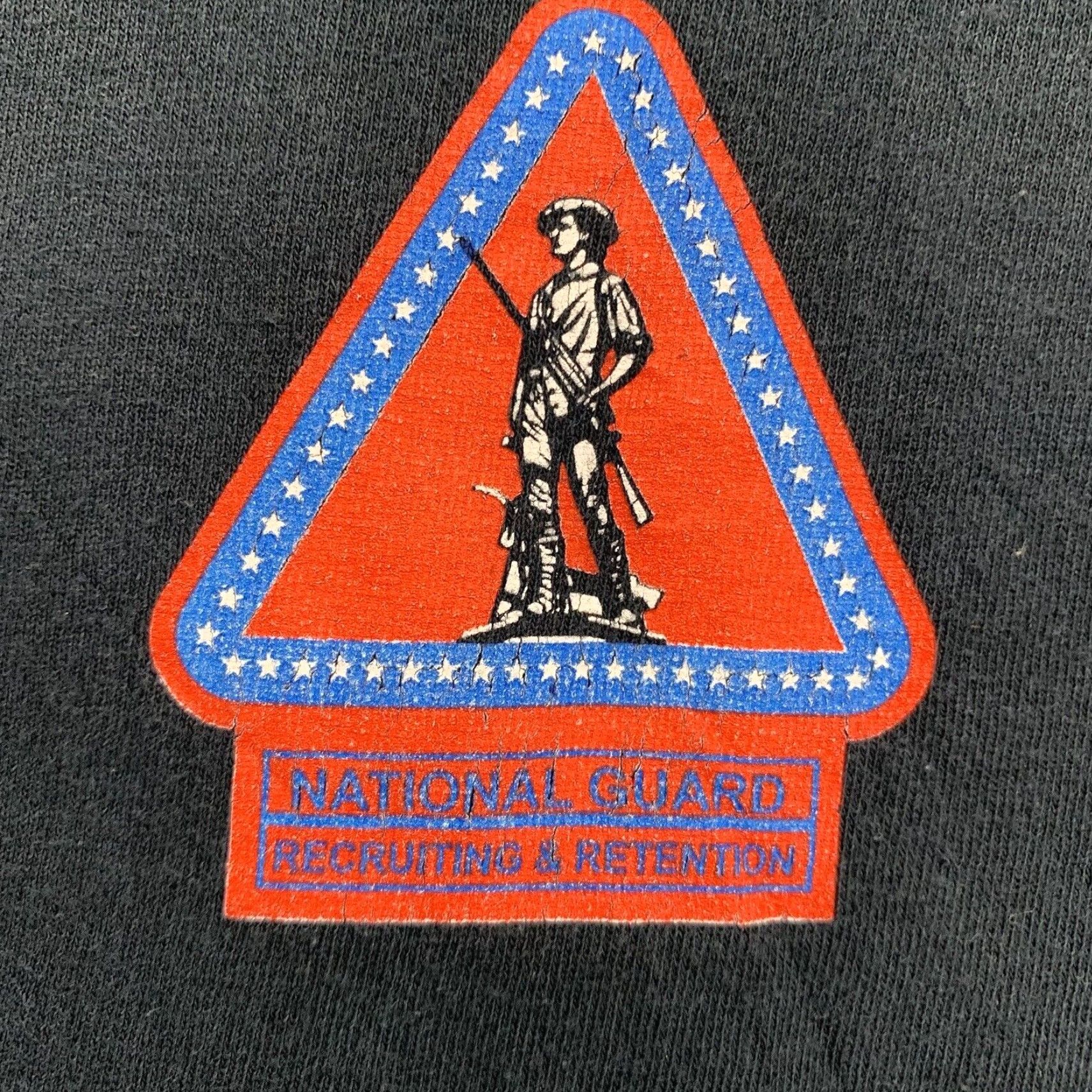 Gildan Vintage Gildan Army National Guard T-shirt North Carolina Alpha Dogs 90s Black Graphic Tee Unisex Mens Womens S/M Size US S / EU 44-46 / 1 - 5 Thumbnail