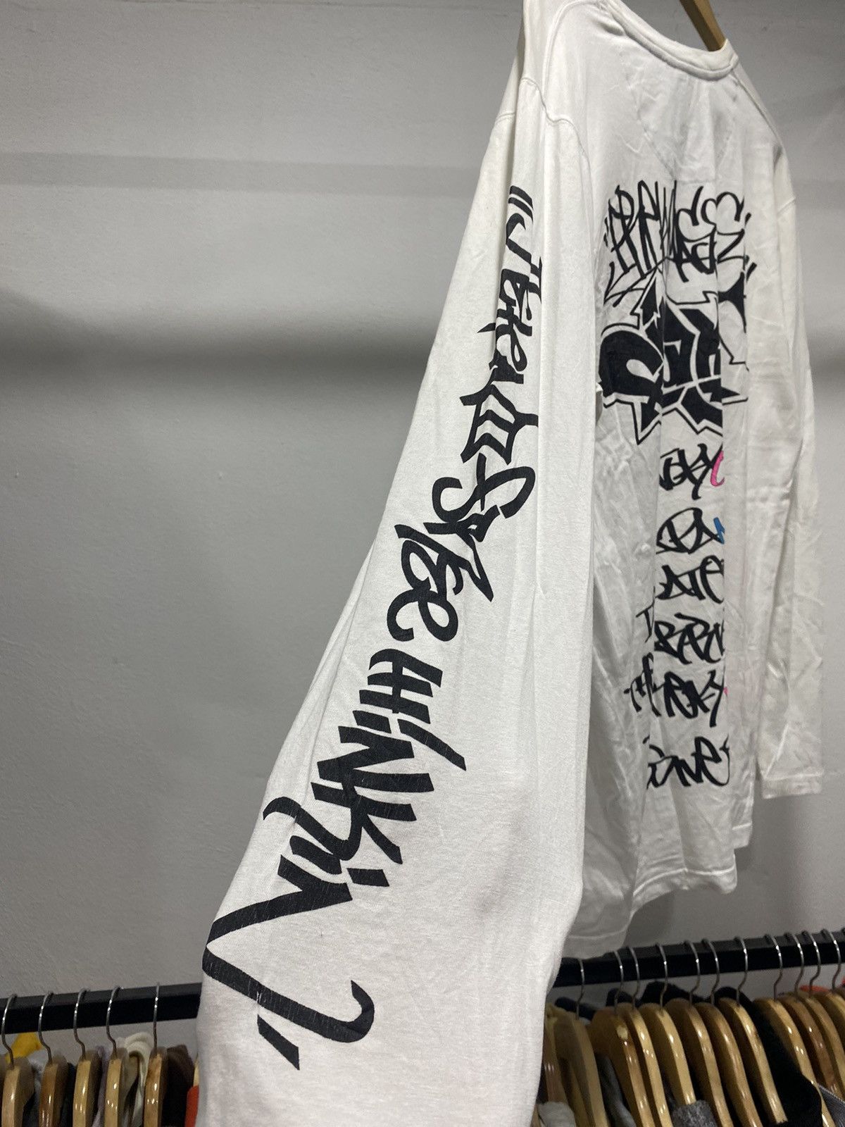 Hysteric Glamour × Japanese Brand × Le Grande Bleu (L.G.B.) Sick☠️ Treaky y2k Poem Ls Tshirt Graffiti Punk Lgb Hysteric Size US L / EU 52-54 / 3 - 5 Thumbnail