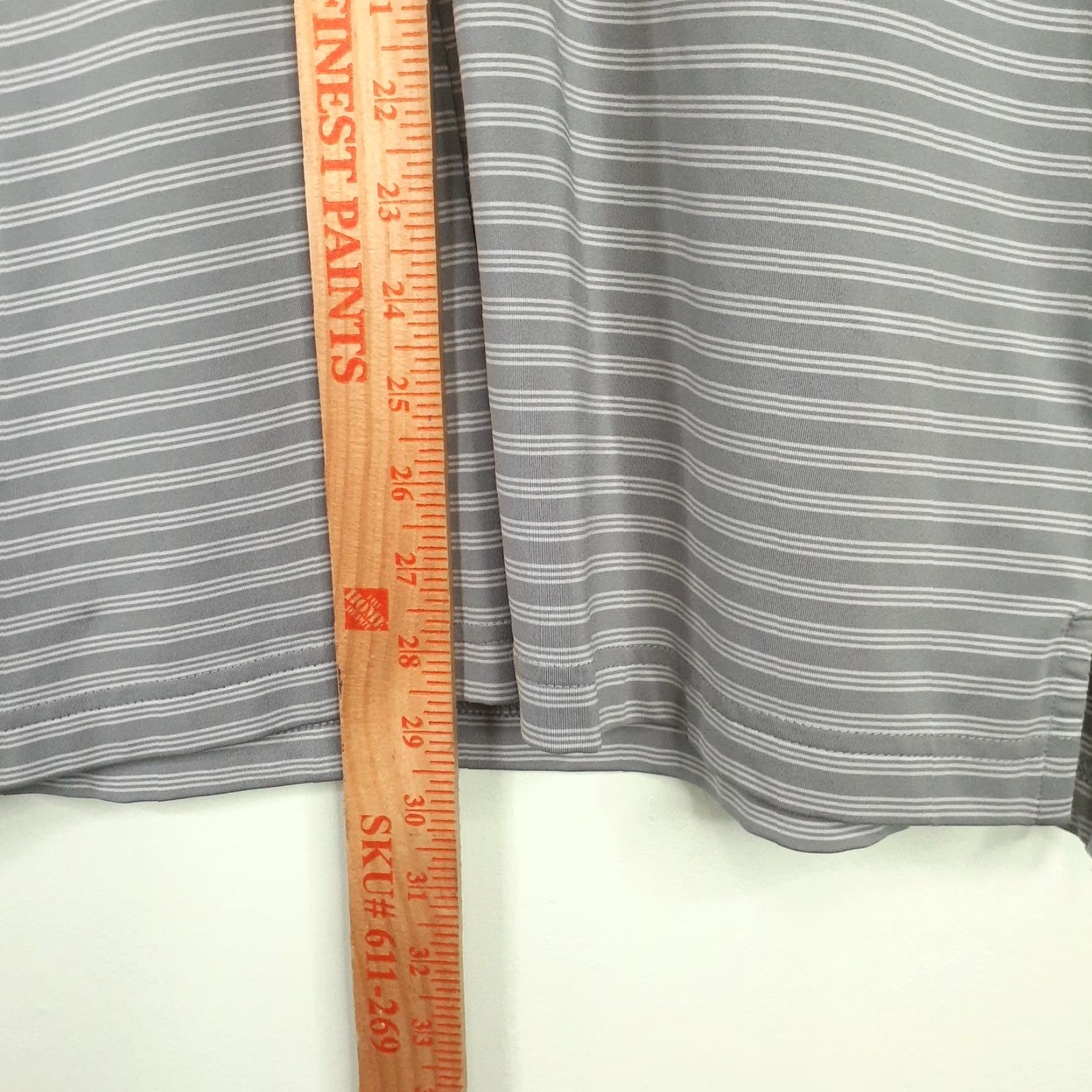 Adidas Adidas Golf Polo Shirt Short Sleeve Mens Medium Striped Gray Size US M / EU 48-50 / 2 - 8 Thumbnail