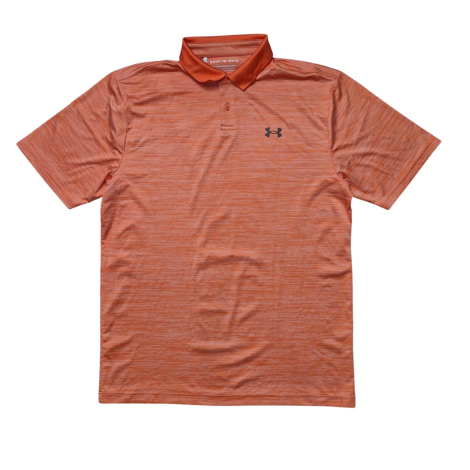 Under Armour Under Armour Mens Heather Orange Polo Golf Shirt L Loose Fit Size US L / EU 52-54 / 3 - 1 Thumbnail