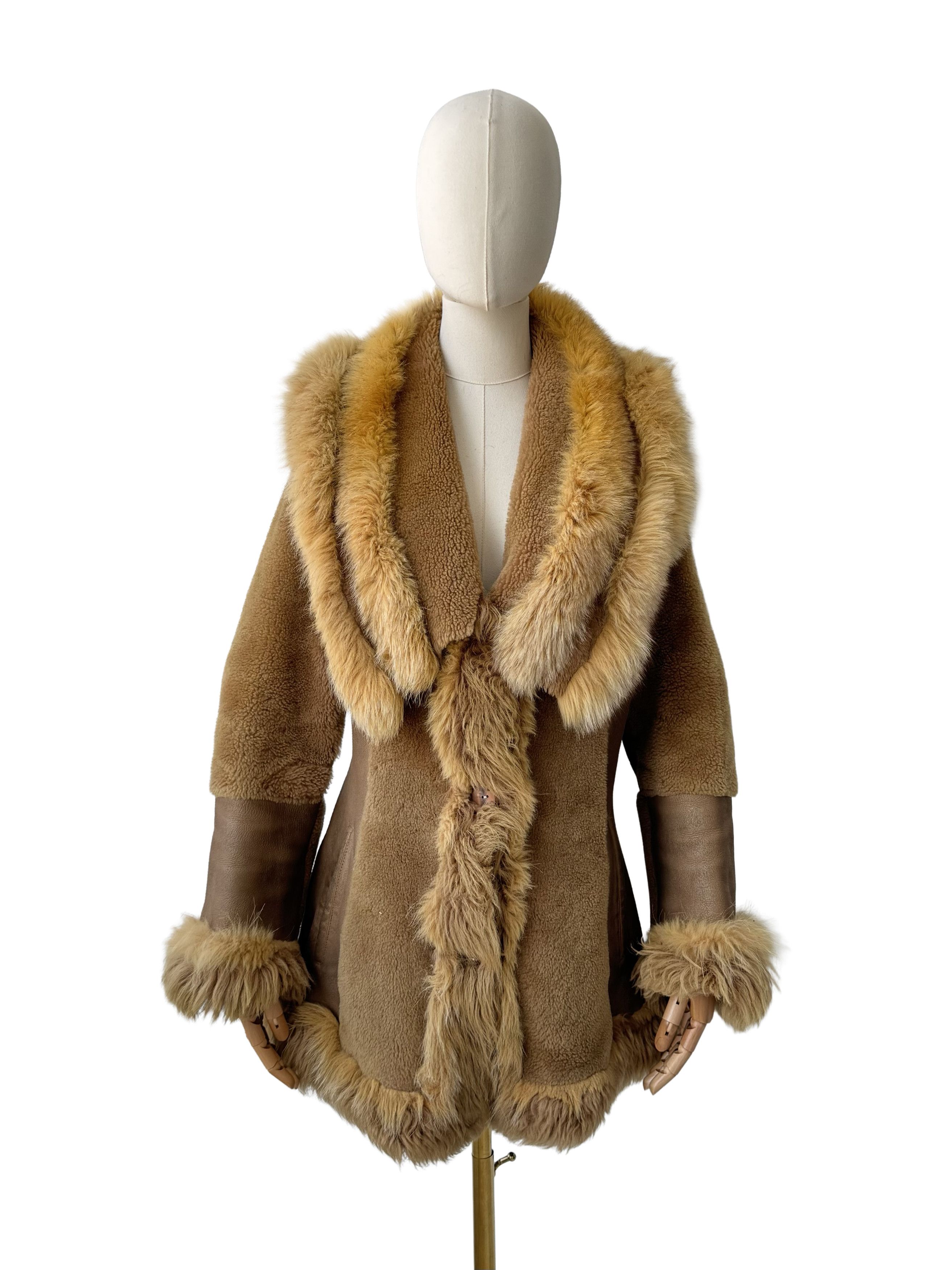 Vintage Vintage Real Sheepskin Coat Size S / US 4 / IT 40 - 2 Thumbnail