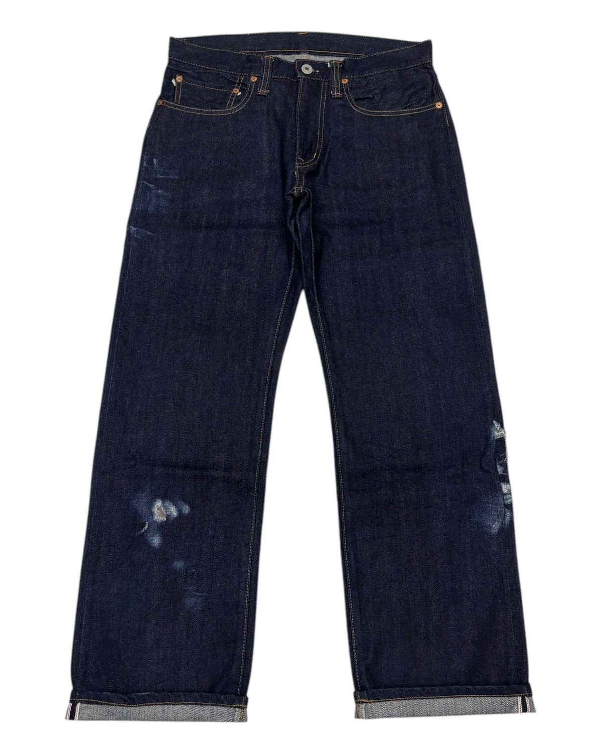 Kapital 🔥VTG FARMERS SELVEDGE BLUE JEANS MADE IN JAPAN Size US 30 / EU 46 - 1 Thumbnail