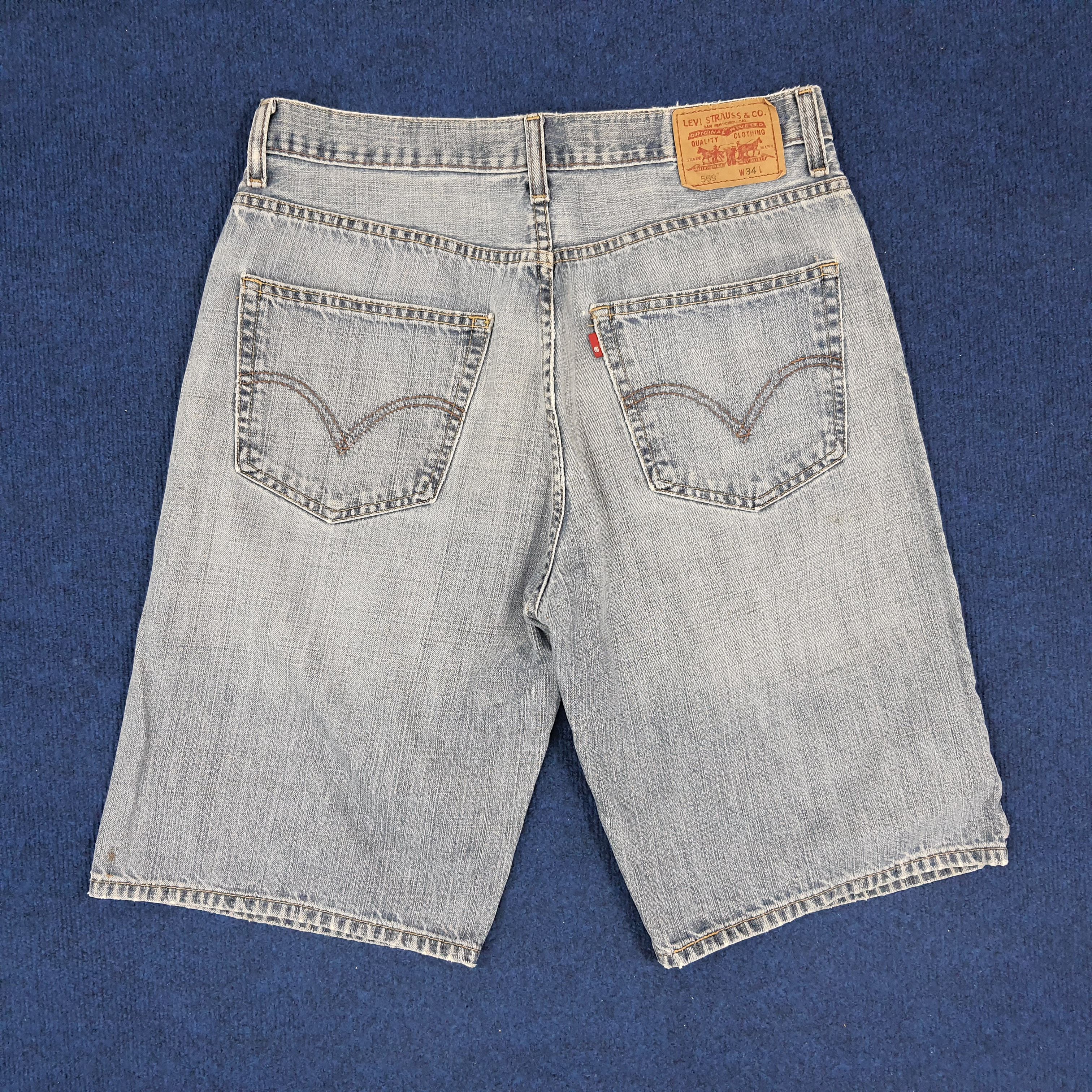 Levi's × Vintage Vintage Levi's 569 Loose Straight American Short Jeans Size US 34 / EU 50 - 4 Thumbnail