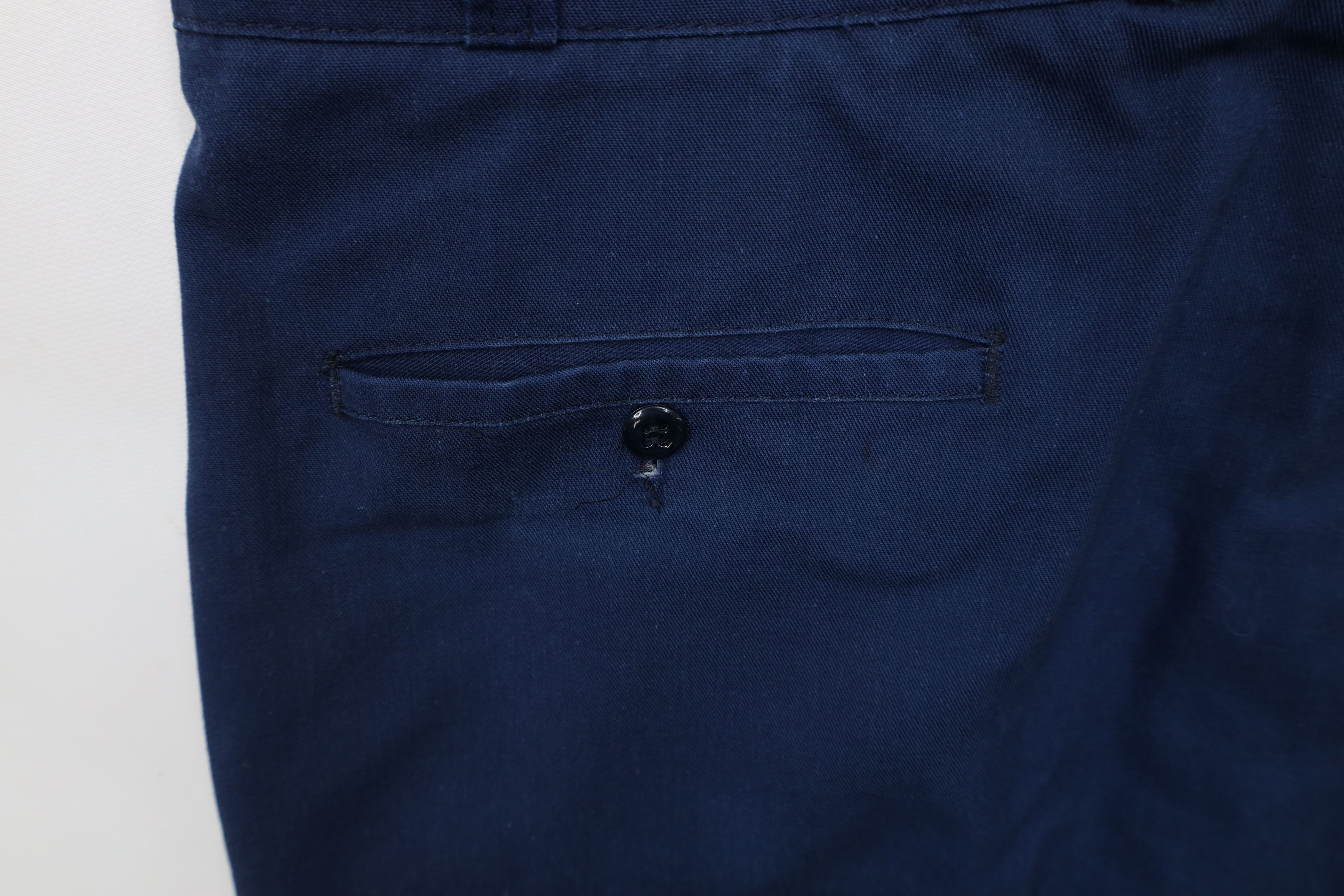 Vintage Vintage 70s Streetwear Wide Leg Pants Workwear Blue USA Size US 36 / EU 52 - 13 Thumbnail