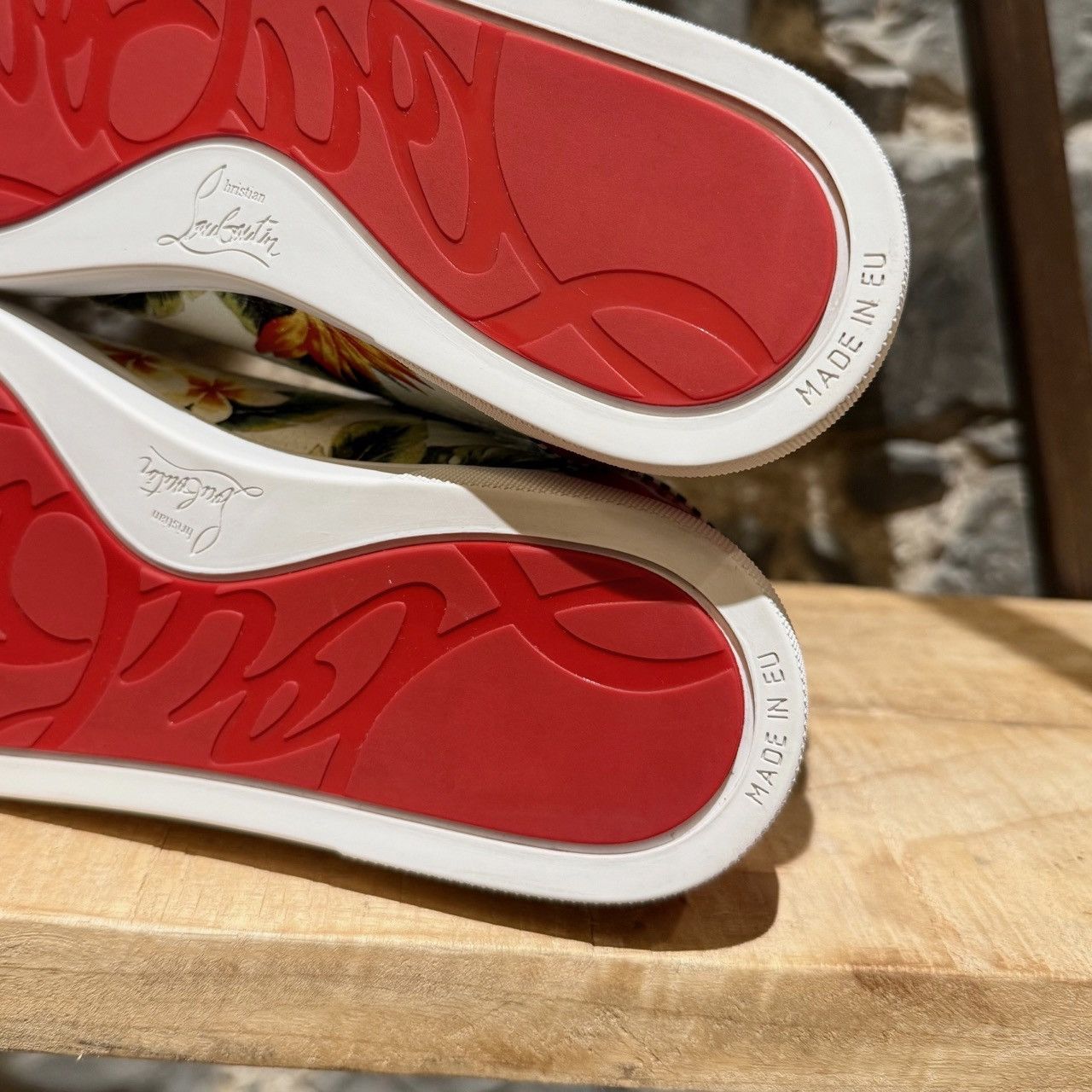 Christian Louboutin Christian Louboutin Floral Patent Seava Low-Top Sneakers Size US 9.5 / IT 39.5 - 9 Thumbnail