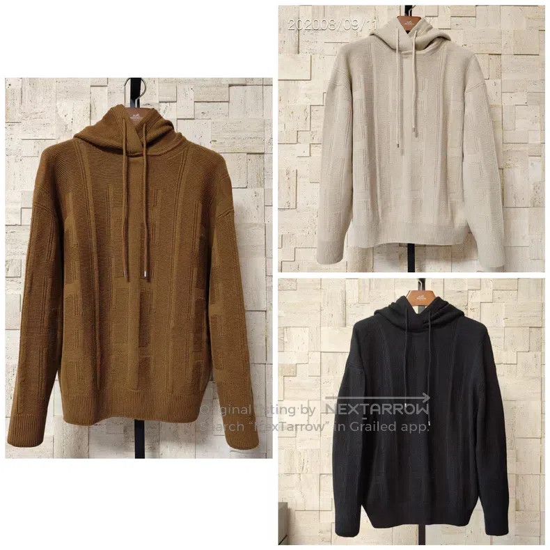 Hermes Hermes H Logo Jacquard, Hooded Sweater Size XXS / US 00 / IT 34 - 1 Thumbnail