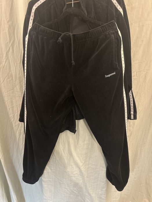 Supreme Supreme Studded Velour Track pants, size Large | Grailed