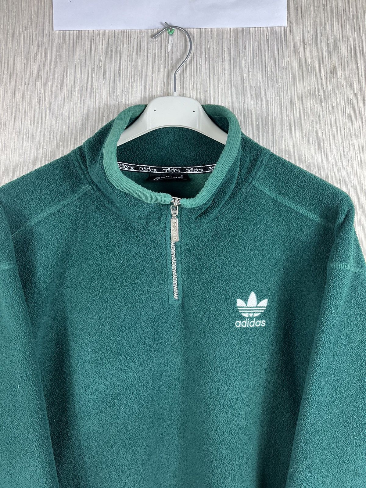 Adidas × Vintage Vintage 90s Adidas fleece half zip sherpa y2k sweatshirt Size US L / EU 52-54 / 3 - 5 Thumbnail