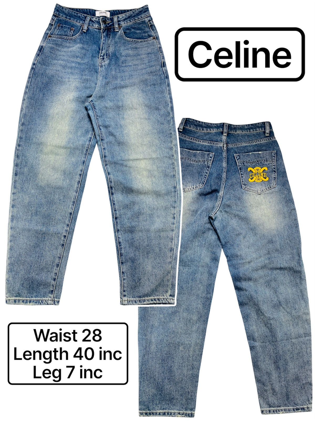 Celine Celine Baggy Jeans Size 28" / US 6 / IT 42 - 1 Thumbnail